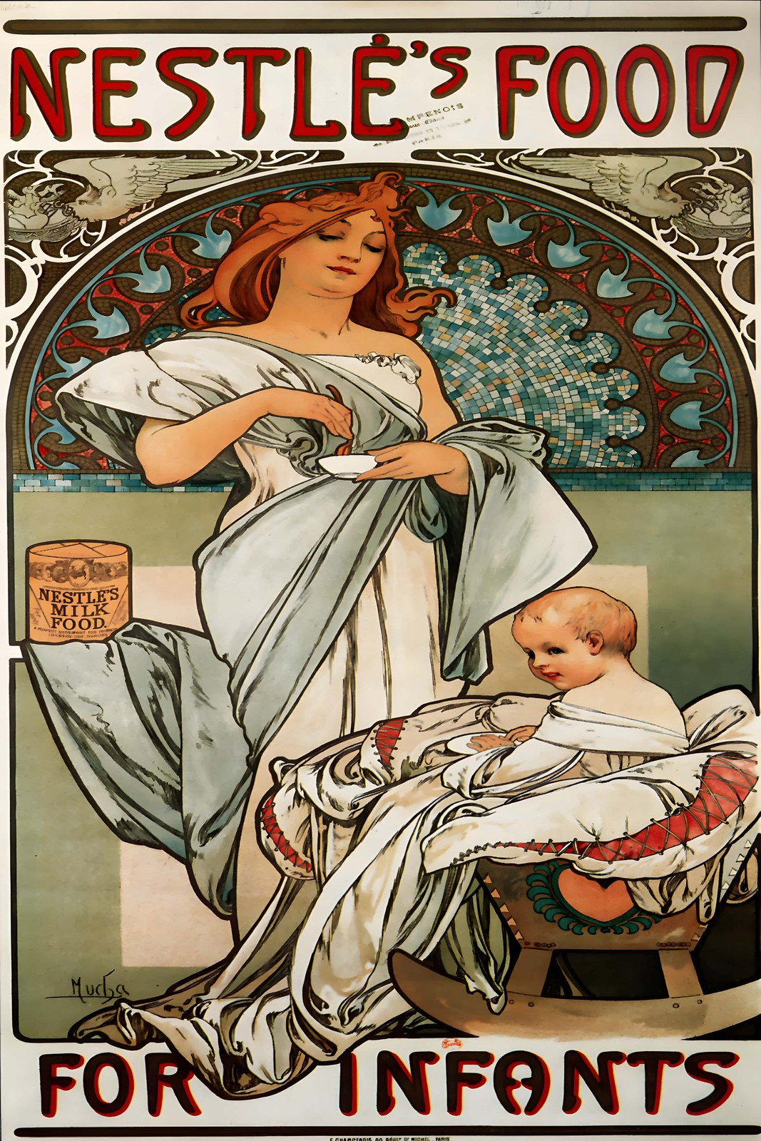 🍫 Nestlé\'s Food Art Nouveau Poster - 24x36” Hi-Res💎 Print - 200 GSM Paper🗞️