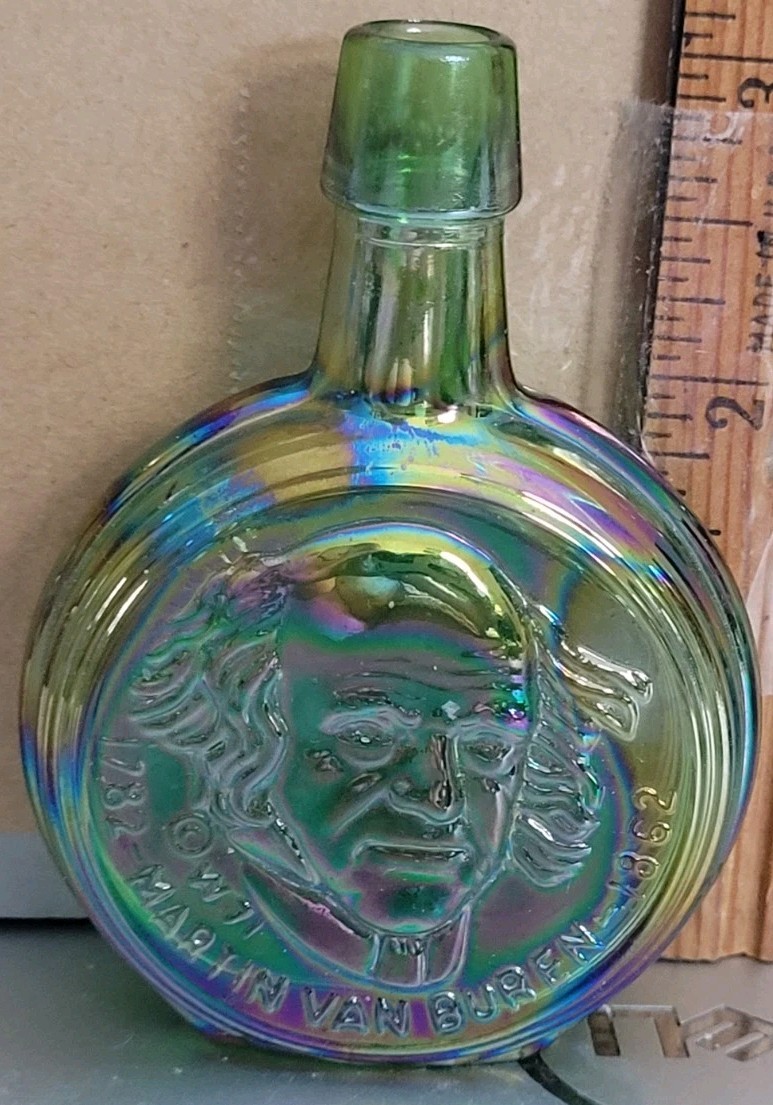 Vintage Wheaton Mini Glass Bottle Featuring President Martin Van Buren