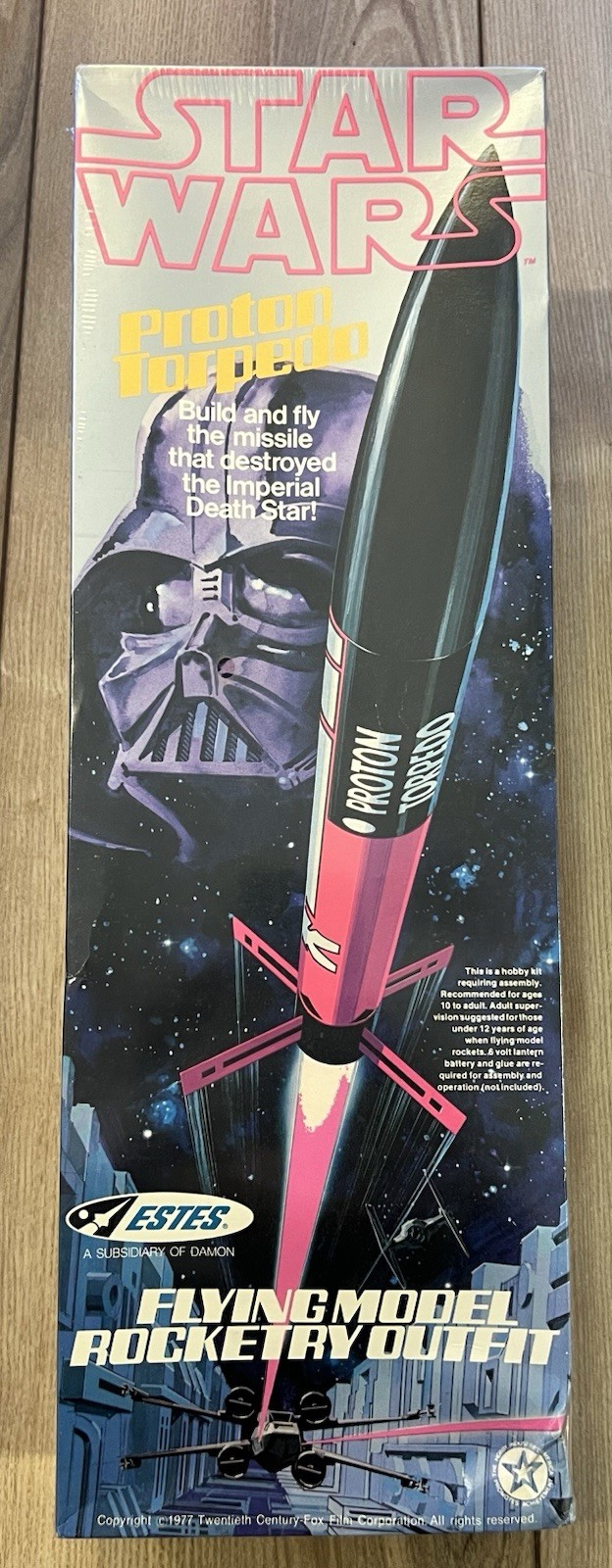 Estes Star Wars Darth Vader Proton Torpedo Model Kit #1420 Sealed Vintage 1977