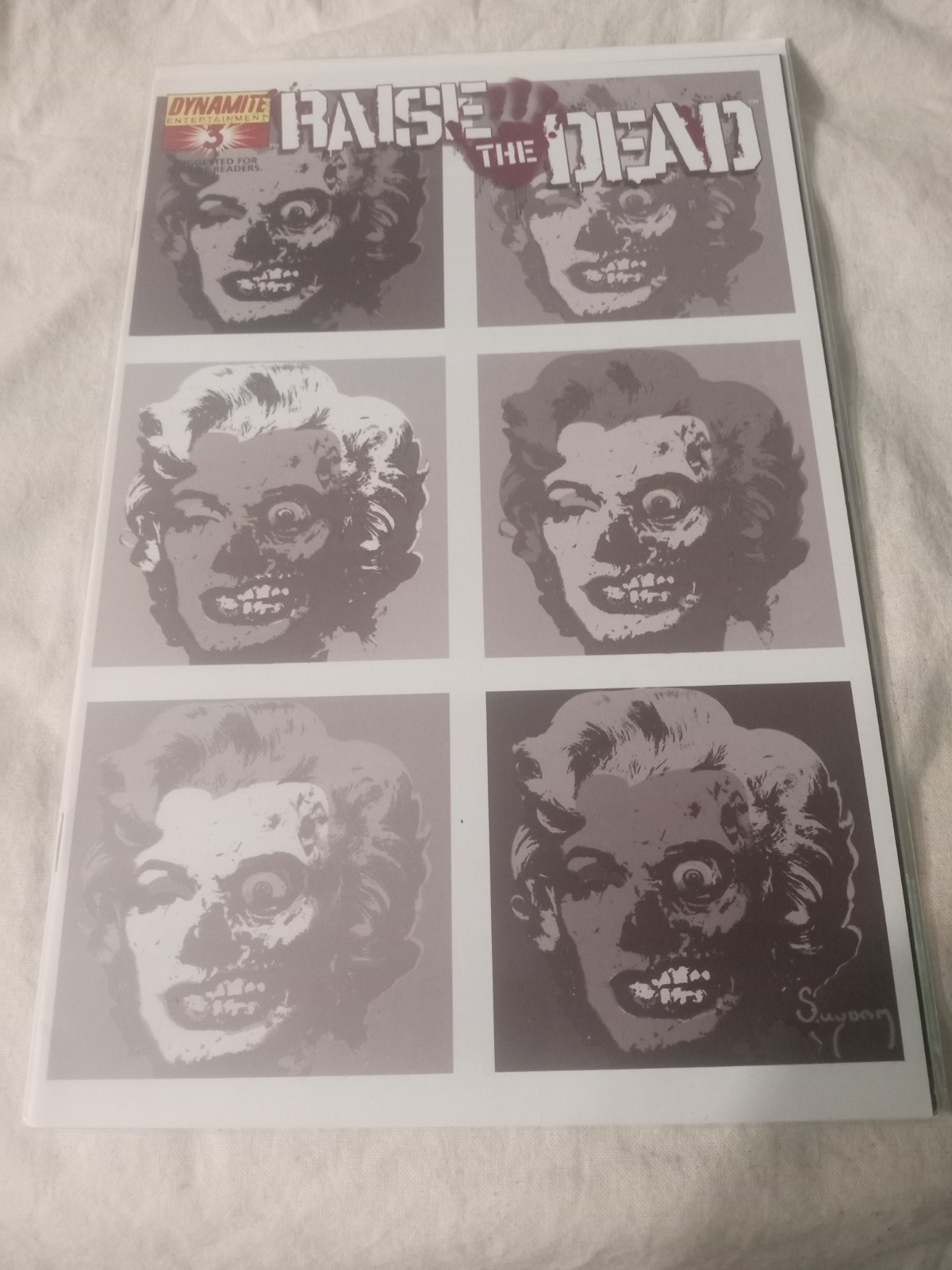 Dynamite Raise the Dead #3 Arthur Suydam B&W Incentive Variant NM
