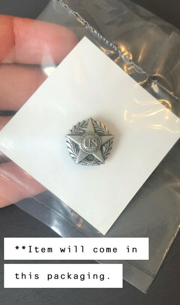 RARE WW1 HONORABLE DISCHARGE/VICTORY LAPEL PIN, SILVER WOUNDED GOV RESTRIKE**