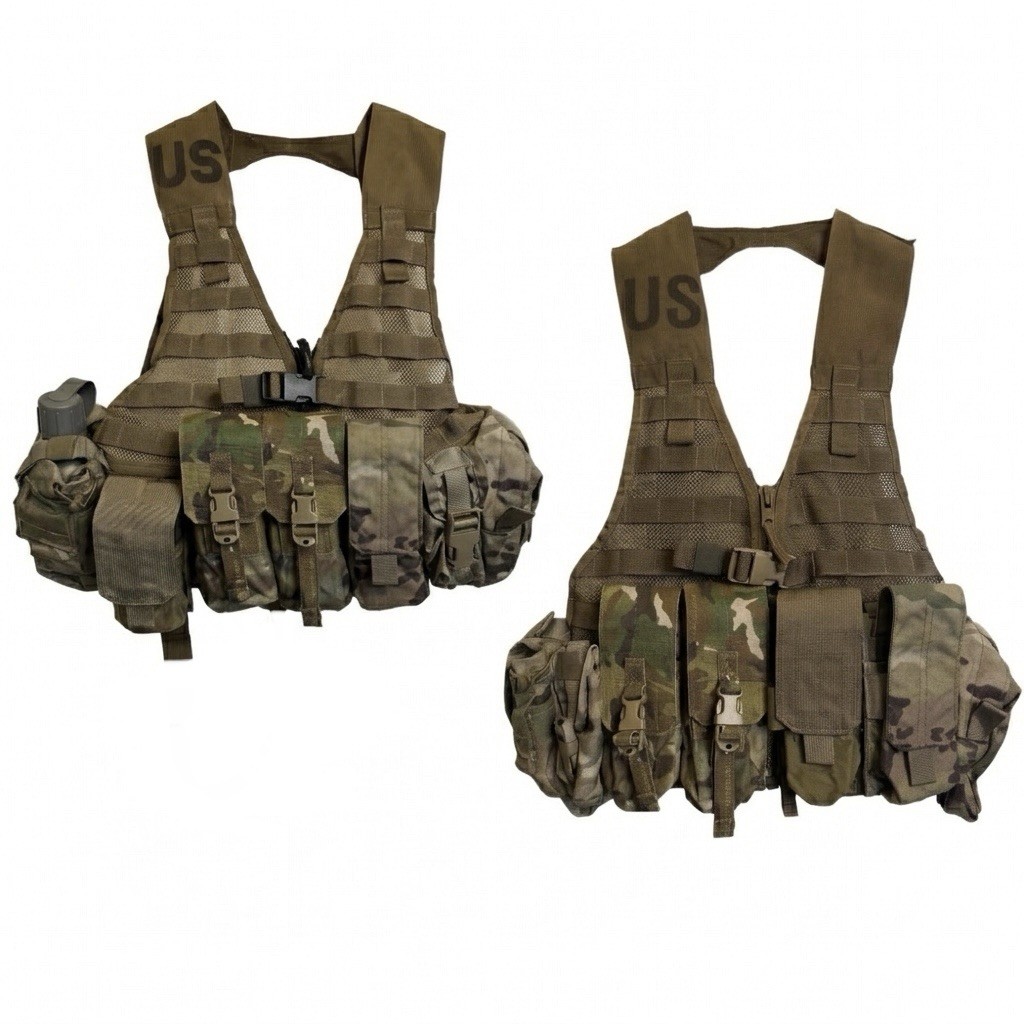 USGI Fighting Load Carrier Package - We Have Chest Rig At Home Kit - OCP /Coyote