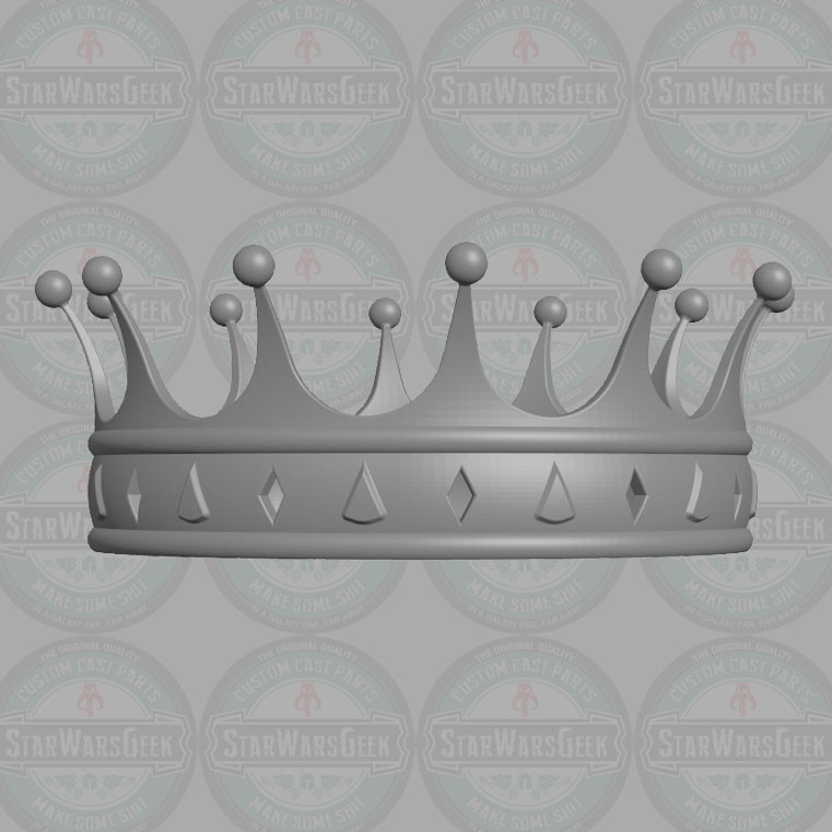 King\'s Crown custom accessory for 1:18 1:10 1:12 1:6 fantasy action figure
