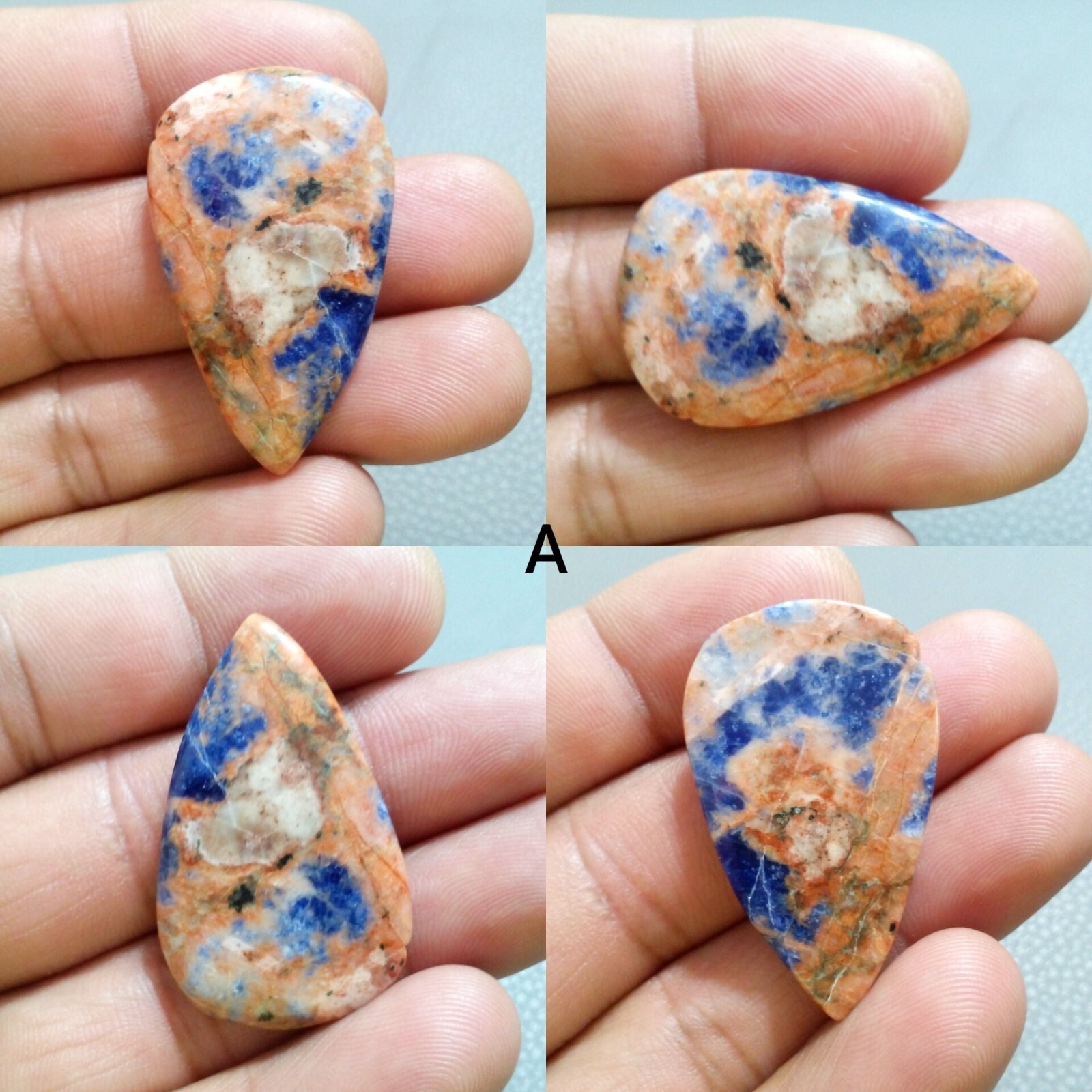 Attractive Mix Gemstone Cabochon Pear Shape Loose Gemstone Jewelry For Making