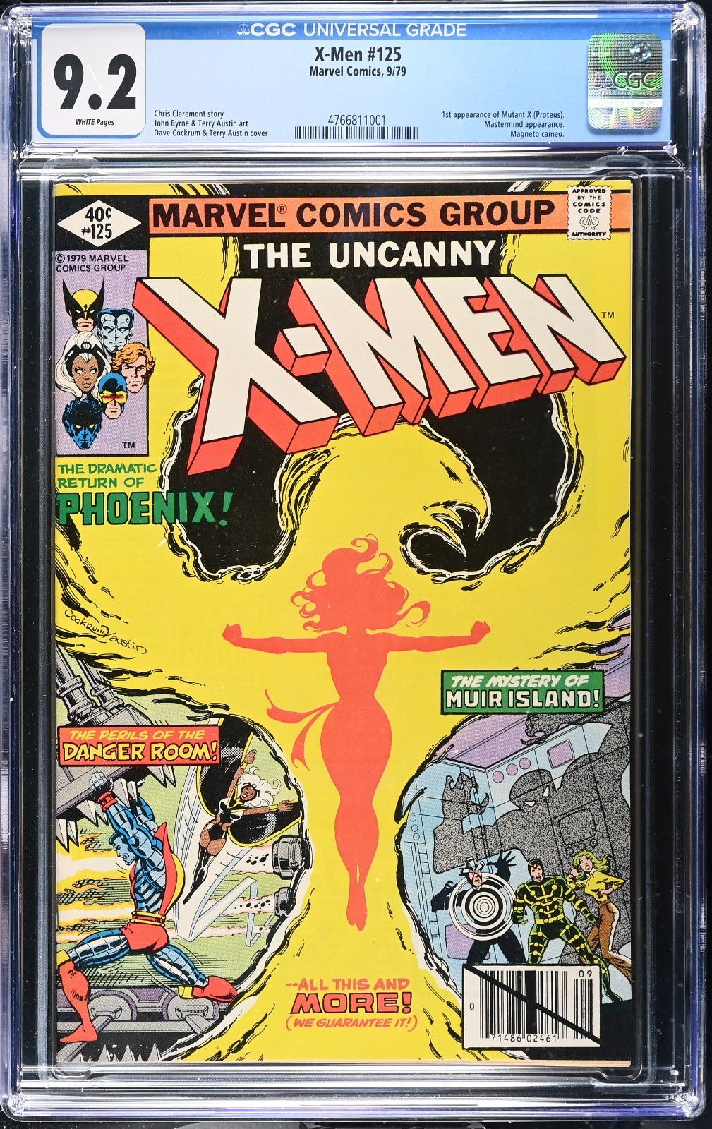CGC 9.2 Uncanny X-Men 125 1st Appearance of Mutant X Marvel Comic 1979 Phoenix