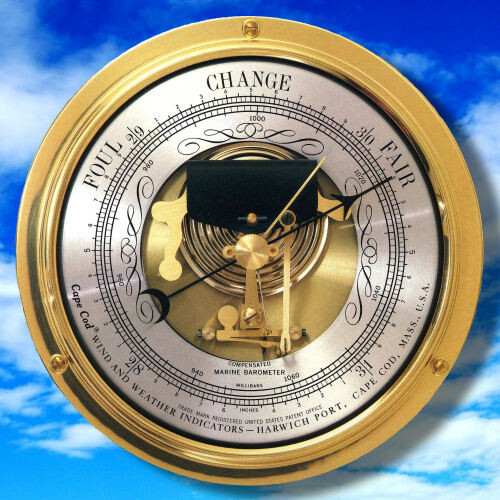 Brass Marine Barometer By Cape Cod Wind and Weather