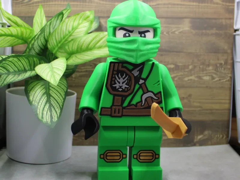 Lloyd Ninjago Brick Figure 8 inches tall 3D Printed Lego Inspired