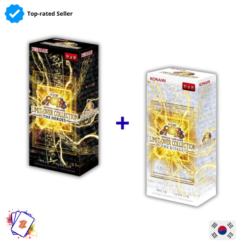 Yu-Gi-Oh Limit Over Collection THE HEROES & THE RIVALS Sealed SET 2 BOX Korean Yu-Gi-Oh Limit Over Collection THE HEROES & THE RIVALS Sealed SET 2 BOX Korean