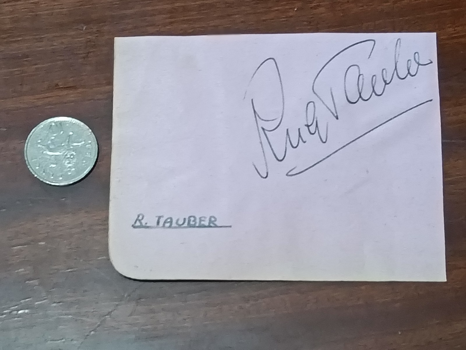 Richard Tauber Opera Singer Hand Signed Autograph RARE