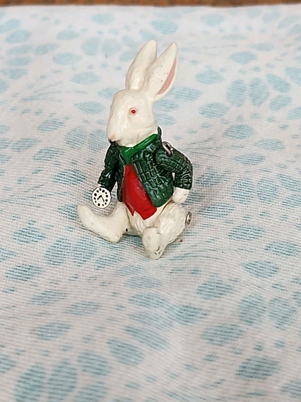 Vintage Hantel Pewter Alice in Wonderland's White Rabbit Articulated Miniature