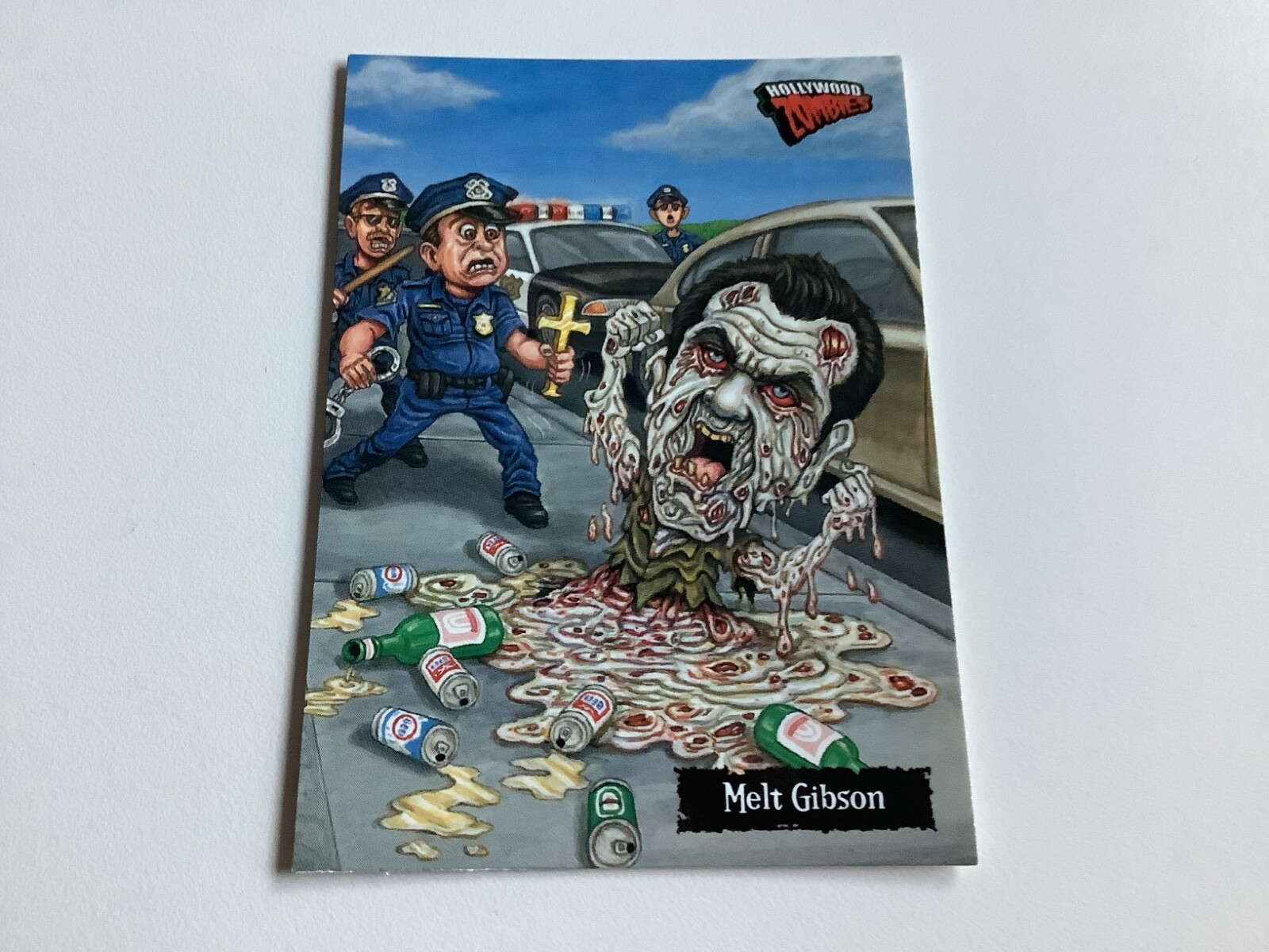 2007 TOPPS HOLLYWOOD ZOMBIES MEL GIBSON MAD MAX #36, GARBAGE PAIL KIDS CARD NM