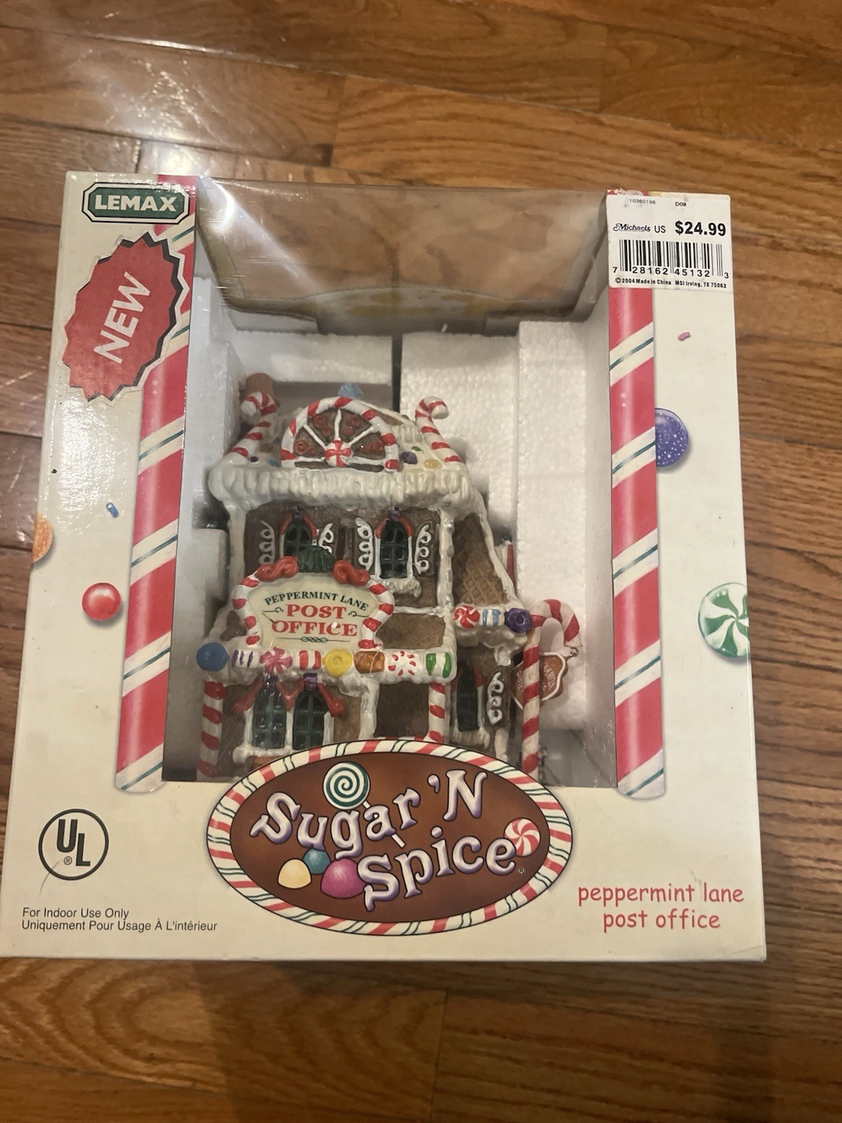 2004 Lemax Sugar N Spice Peppermint Lane Post Office New 
