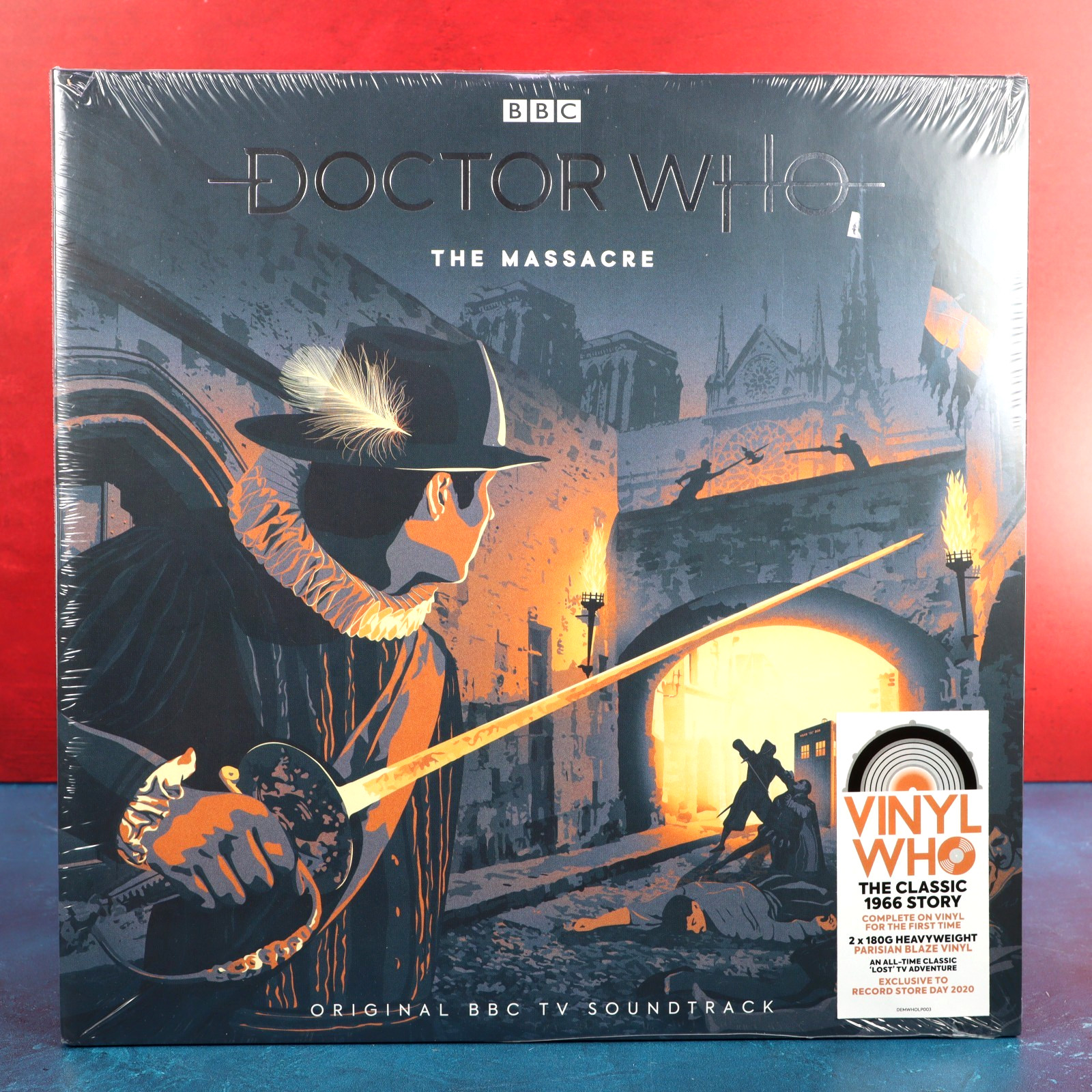 Doctor Who The Massacre 2-LP Parisian Blaze Vinyl 180g Import UK RSD 2020 Sealed