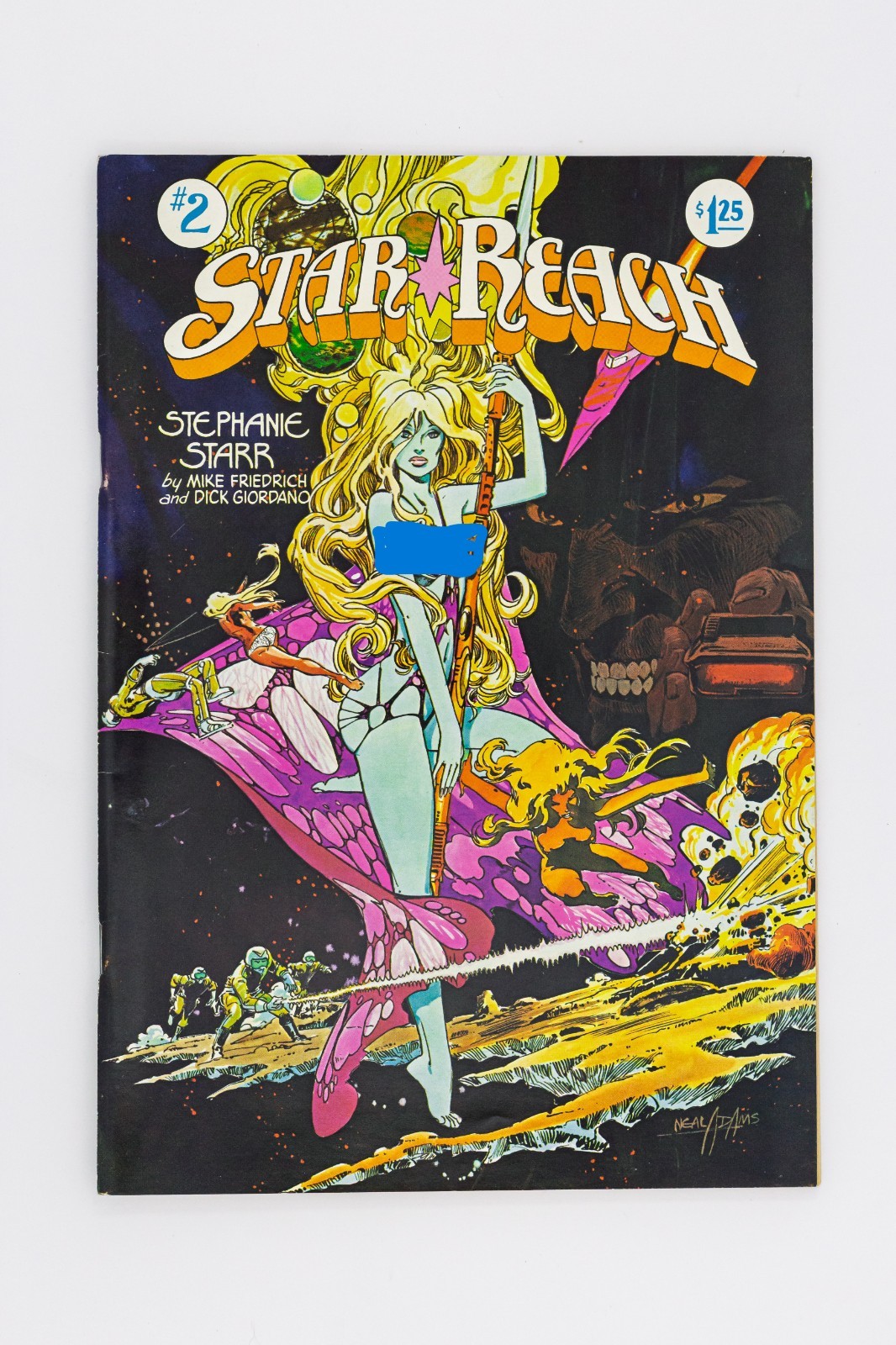 Star Reach #2 1975 VF Neal Adams Cover Stephanie Starr Sci-Fi Comic Nudity