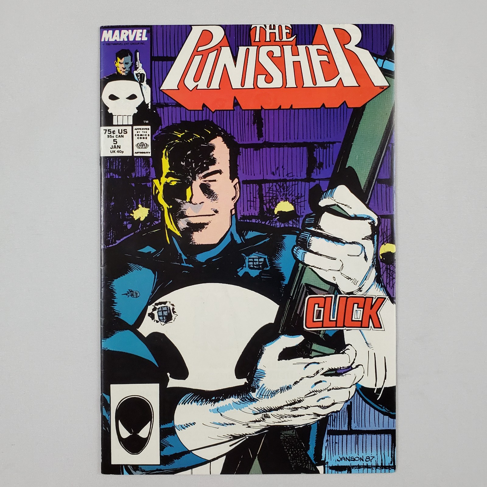 The Punisher #5 Jan 1988 Marvel Comics VF 8.0 Frank Castle Mike Baron K Janson