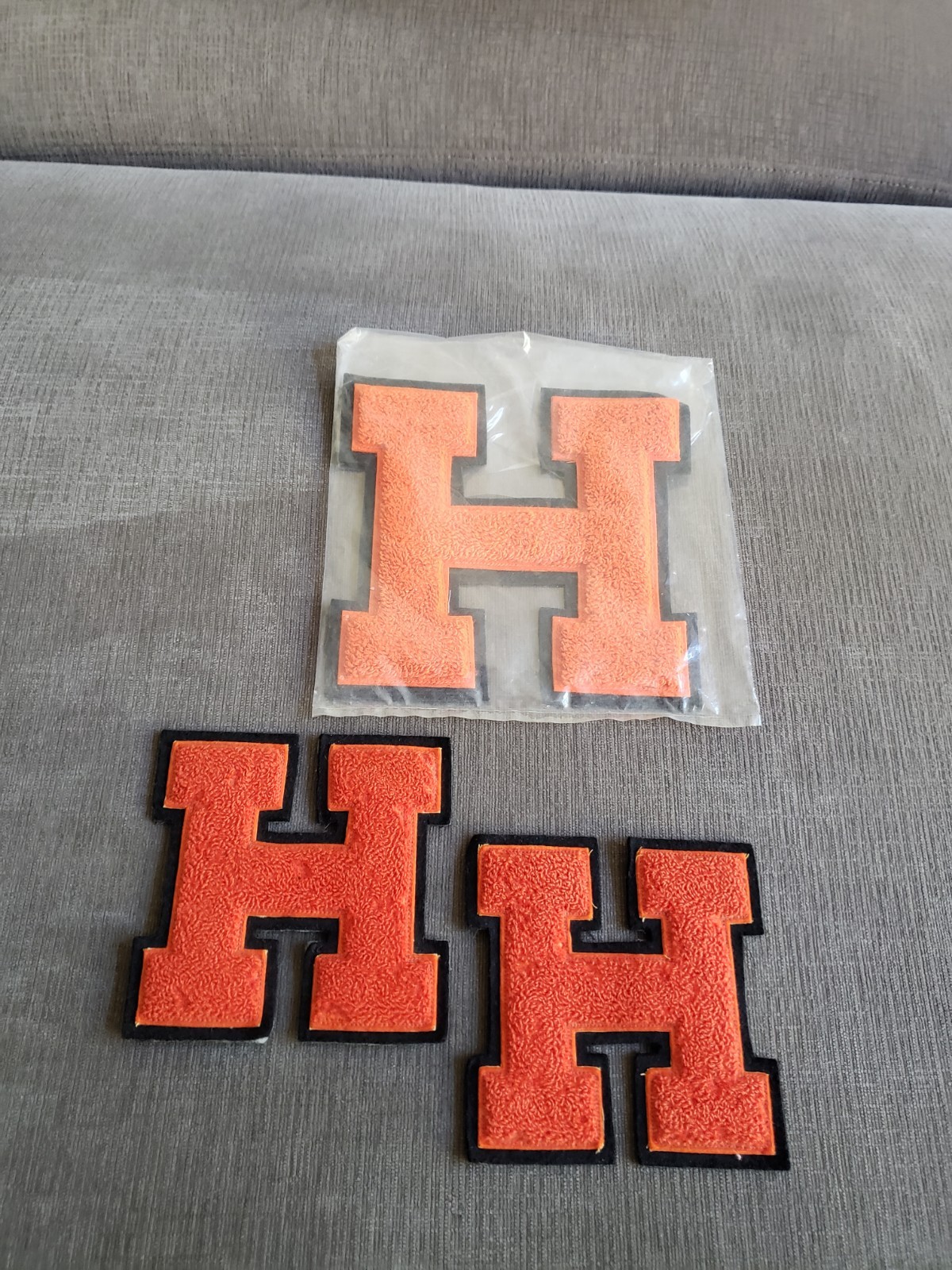 VTG Huntington Beach High School Oilers Varsity Jacket Chest & Shoulder Patches