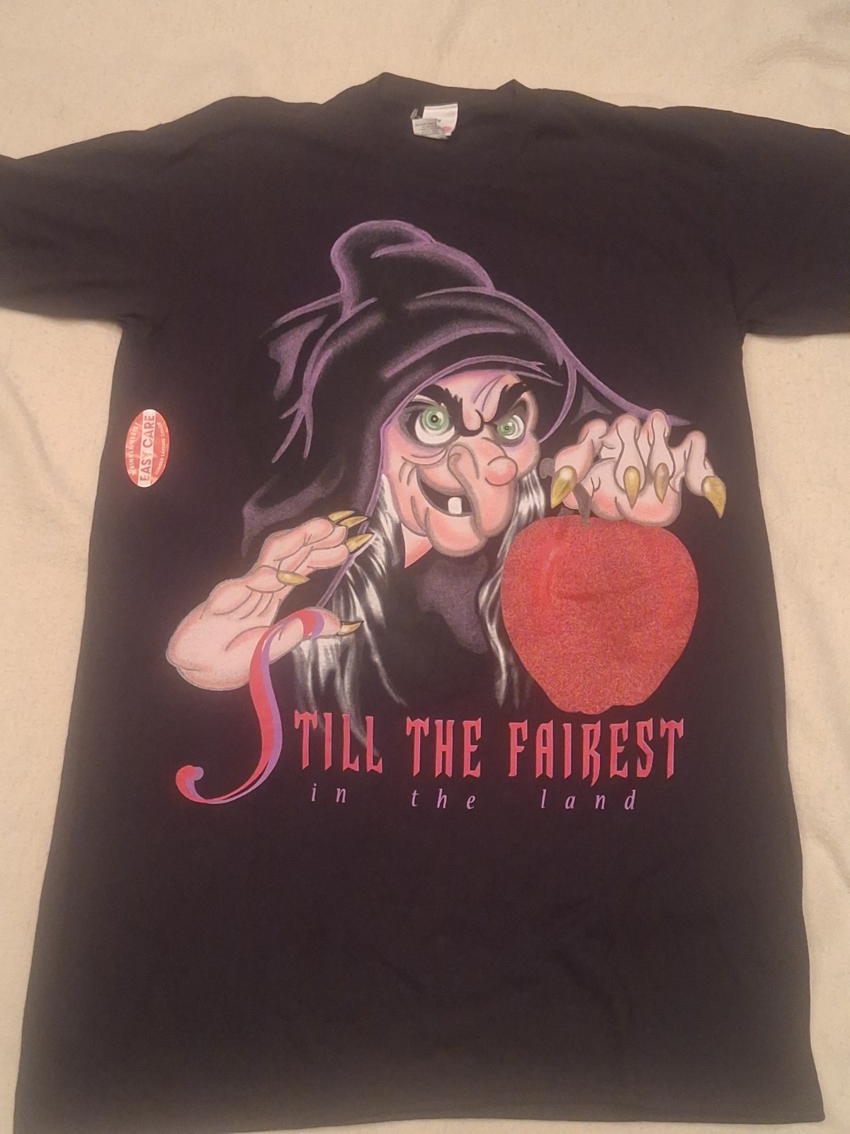 1990's Disney Villian Snow White Evil Queen Graphic Print T-shirt Rare Htf OSFA