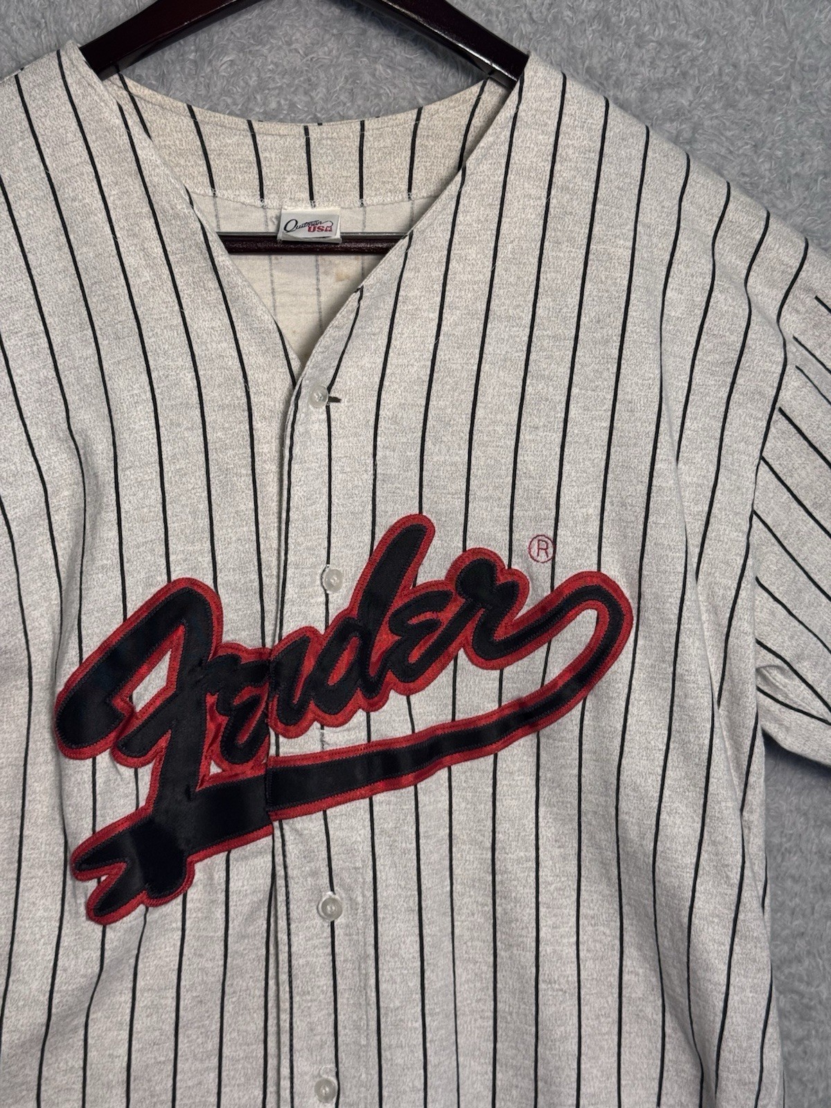 Vintage Quitman Fender Atlanta Braves Style Baseball Jersey XL Made in USA 80’s Vintage Quitman Fender Atlanta Braves Style Baseball Jersey XL Made in USA 80’s