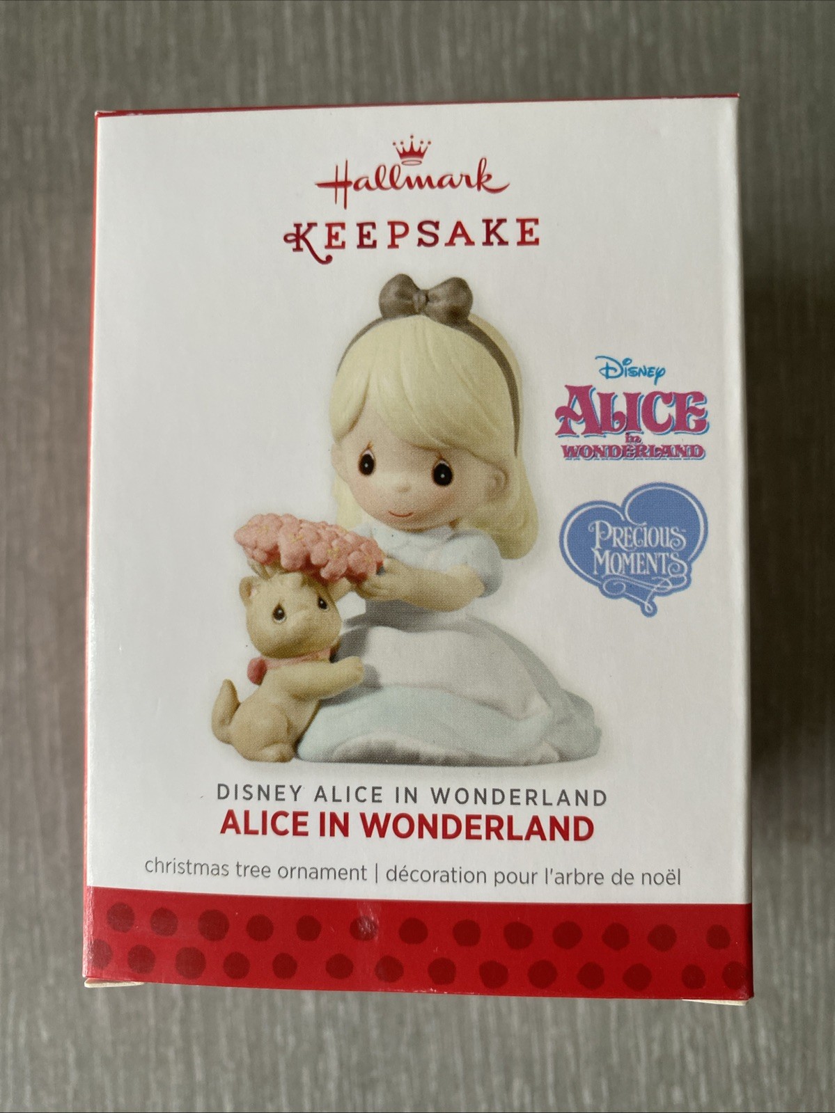 HALLMARK KEEPSAKE ORNAMENT Disney PRECIOUS MOMENTS ALICE IN WONDERLAND NIB 2013