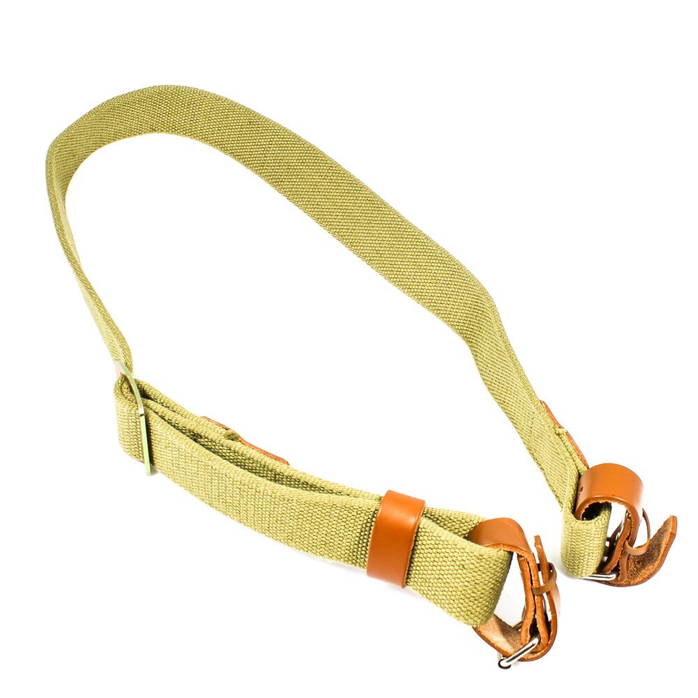 Russian 91/30 Mosin Nagant Rifle Sling WWII Soviet USSR Canvas & Leather Russian 91/30 Mosin Nagant Rifle Sling WWII Soviet USSR Canvas & Leather
