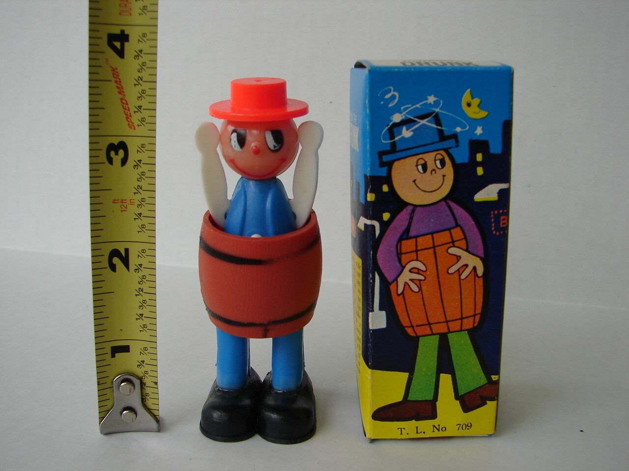1970\'s Don The Drunk Man in Barrel Christmas Theme Novelty Gag Gift Risque Penis