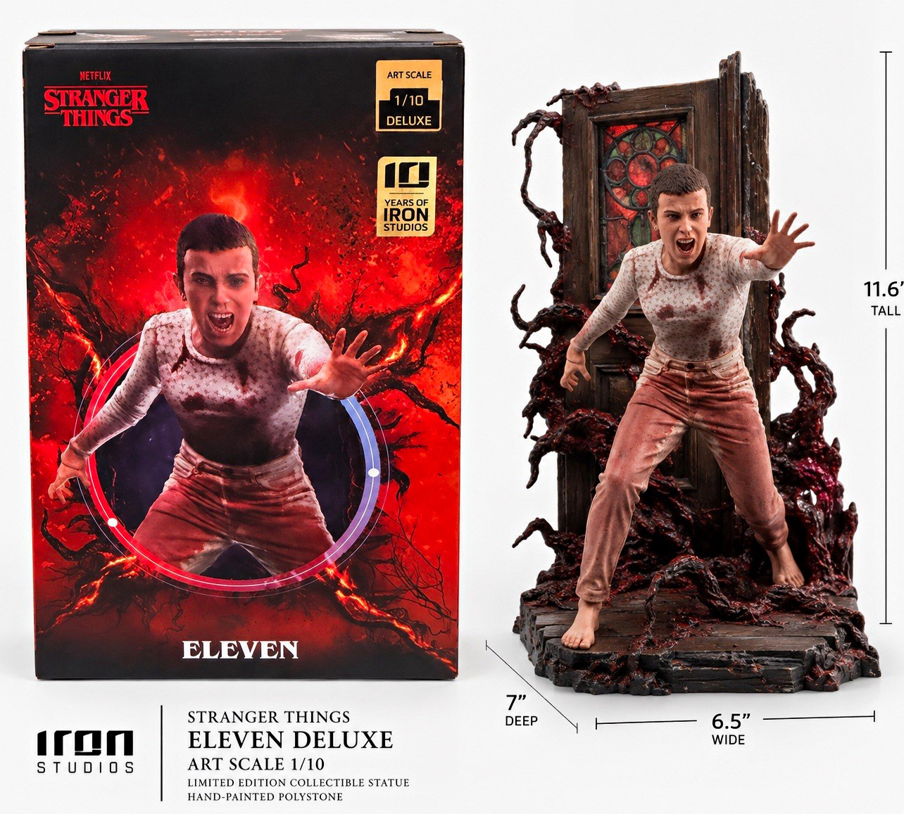 Iron Studios Stranger Things Eleven Deluxe 1/10 Polystone Statue Limited Ed