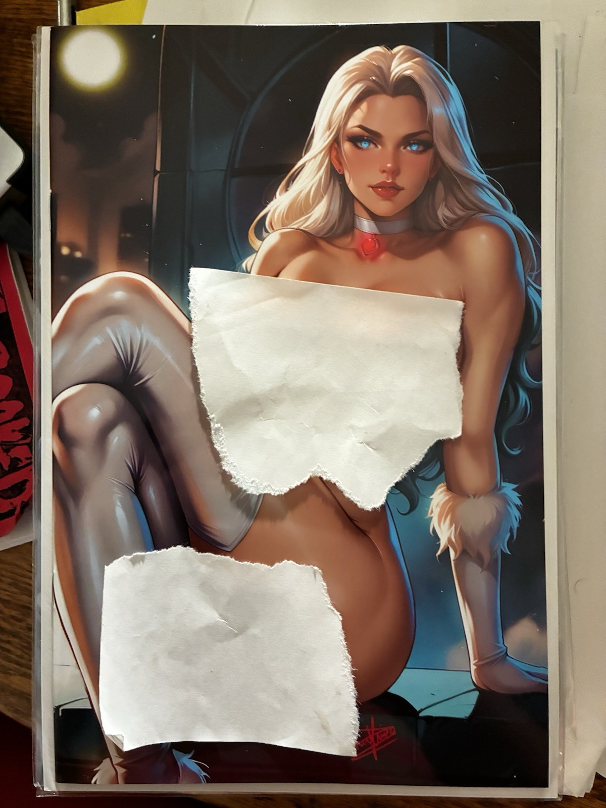 Artist Alley Comics Multiverse Saga Black Cat Naughty Virgin Cover By DHAXINA