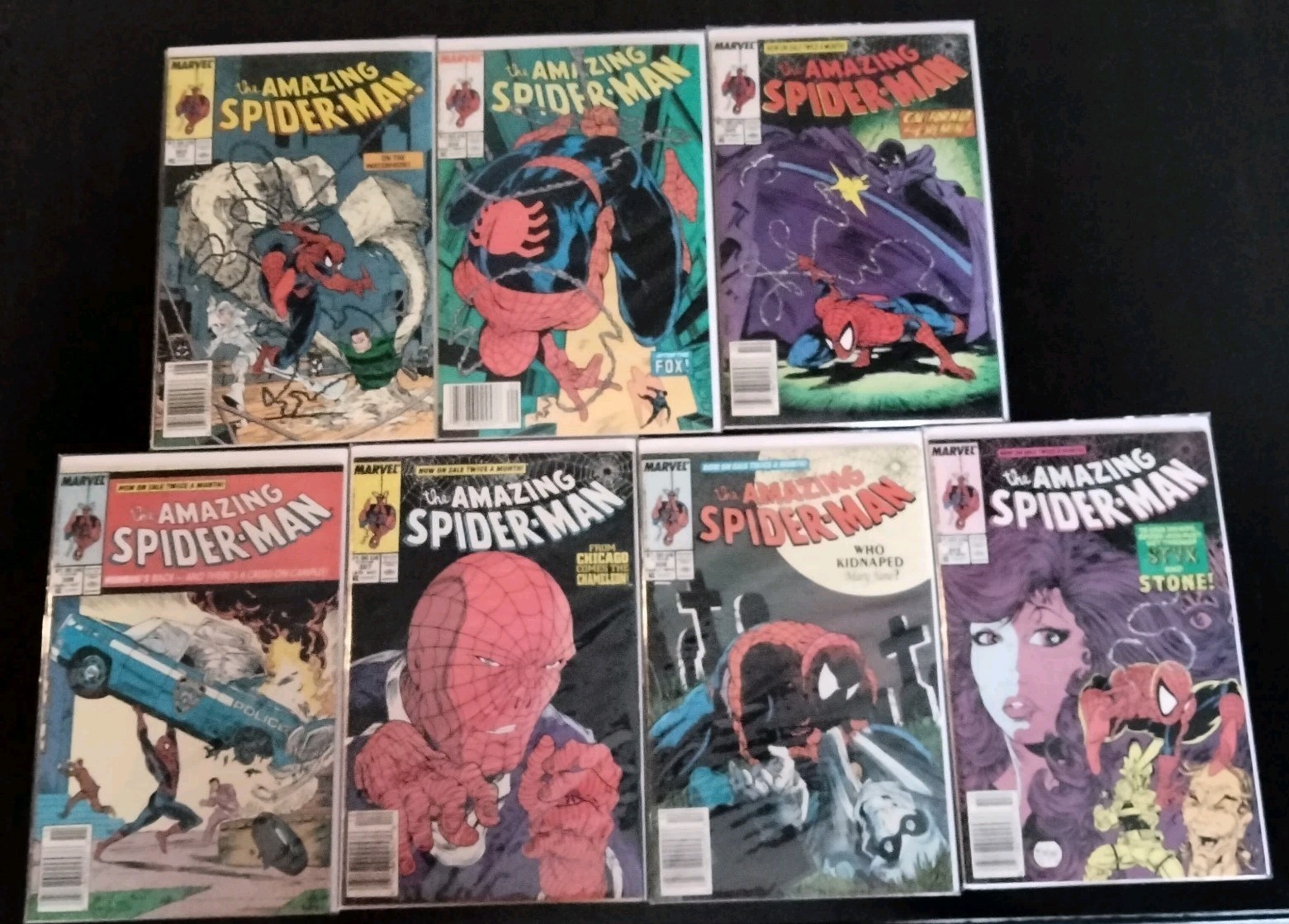 Early ASM McFarlane Spider-Man Comic Lot Of 7 🔥ALL Newsstand Editions🔥 303-309