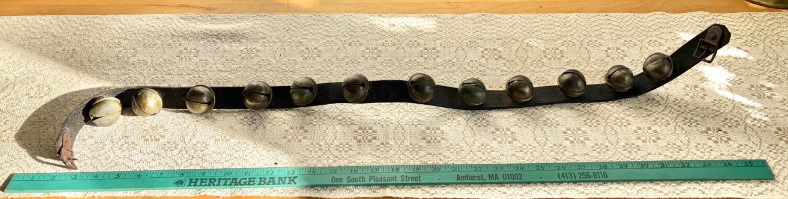 Antique 12 Crotal Bells On 40 Antique 12 Crotal Bells On 40