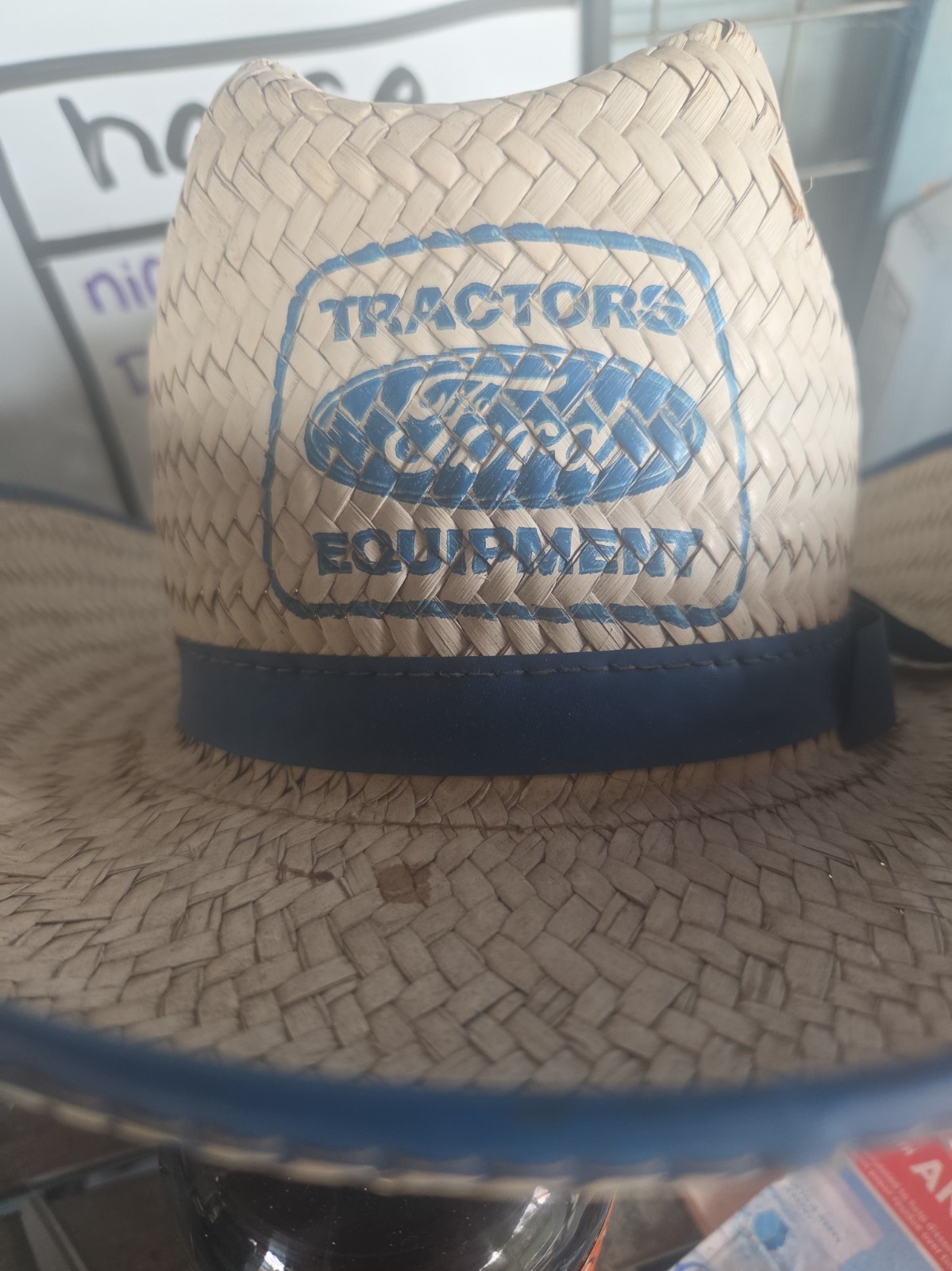 Vintage Ford Tractors Straw Hat Original 50\'s 60s Tractor advertising Vintage Ford Tractors Straw Hat Original 50\'s 60s Tractor advertising