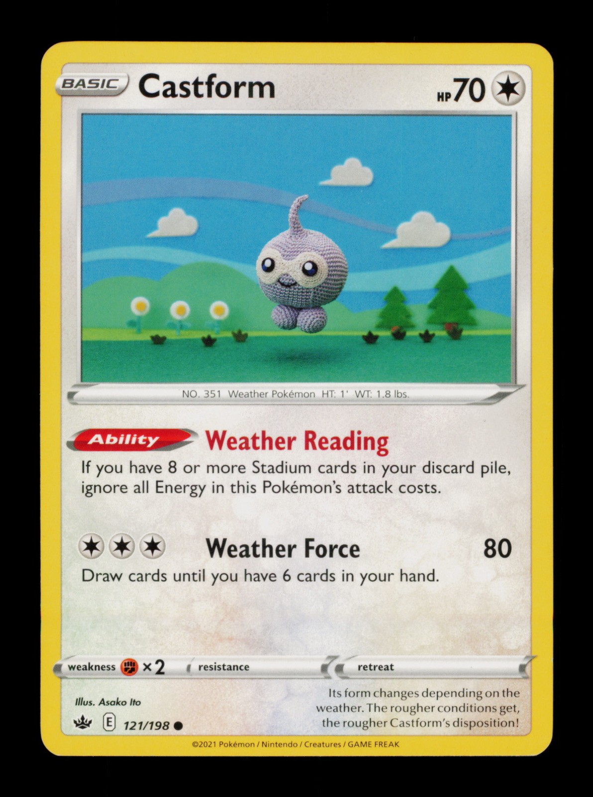 Castform 121/198 Scarlet & Violet Pokemon TCG