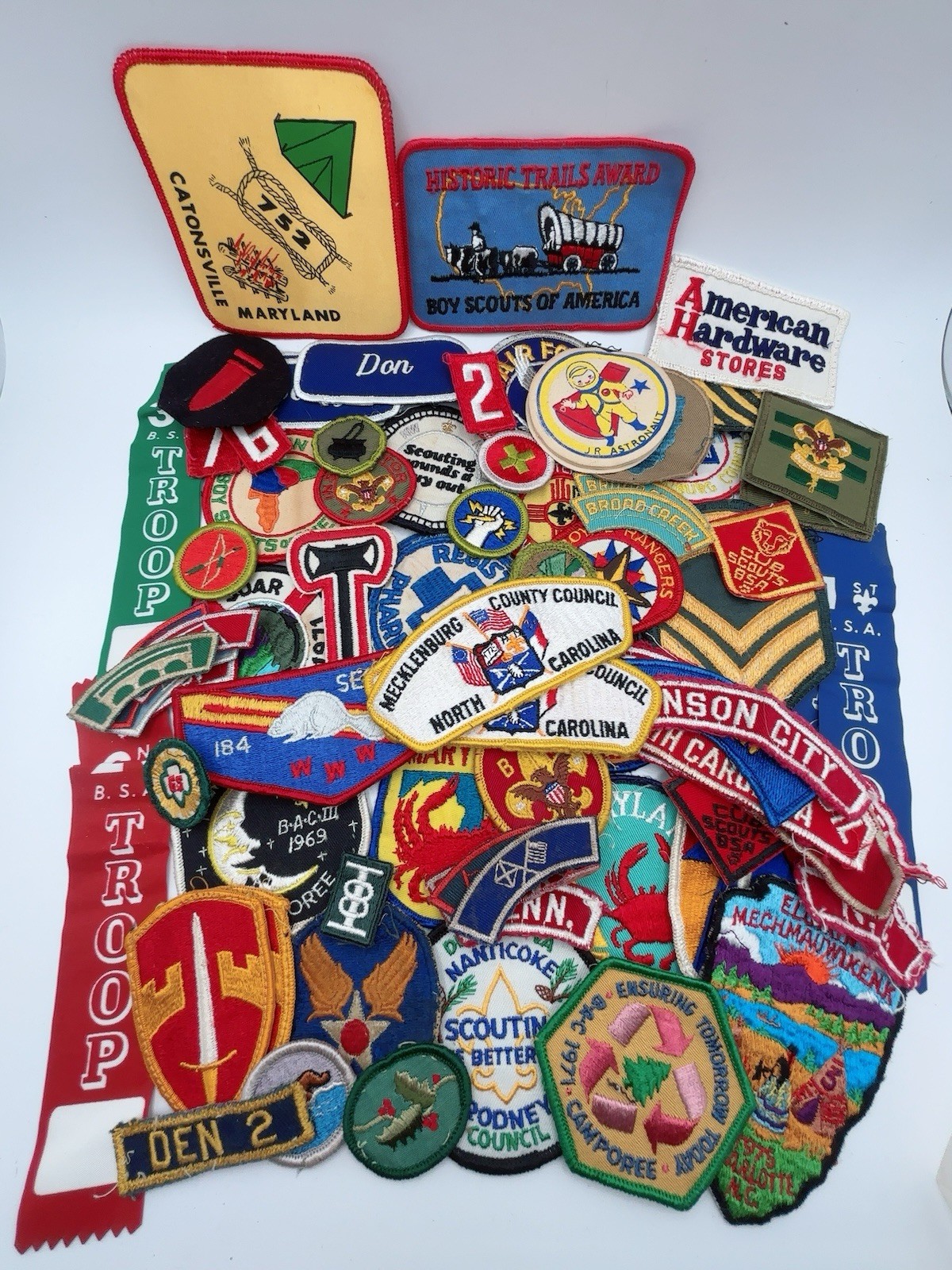 Huge Lot Vintage boy scout patches