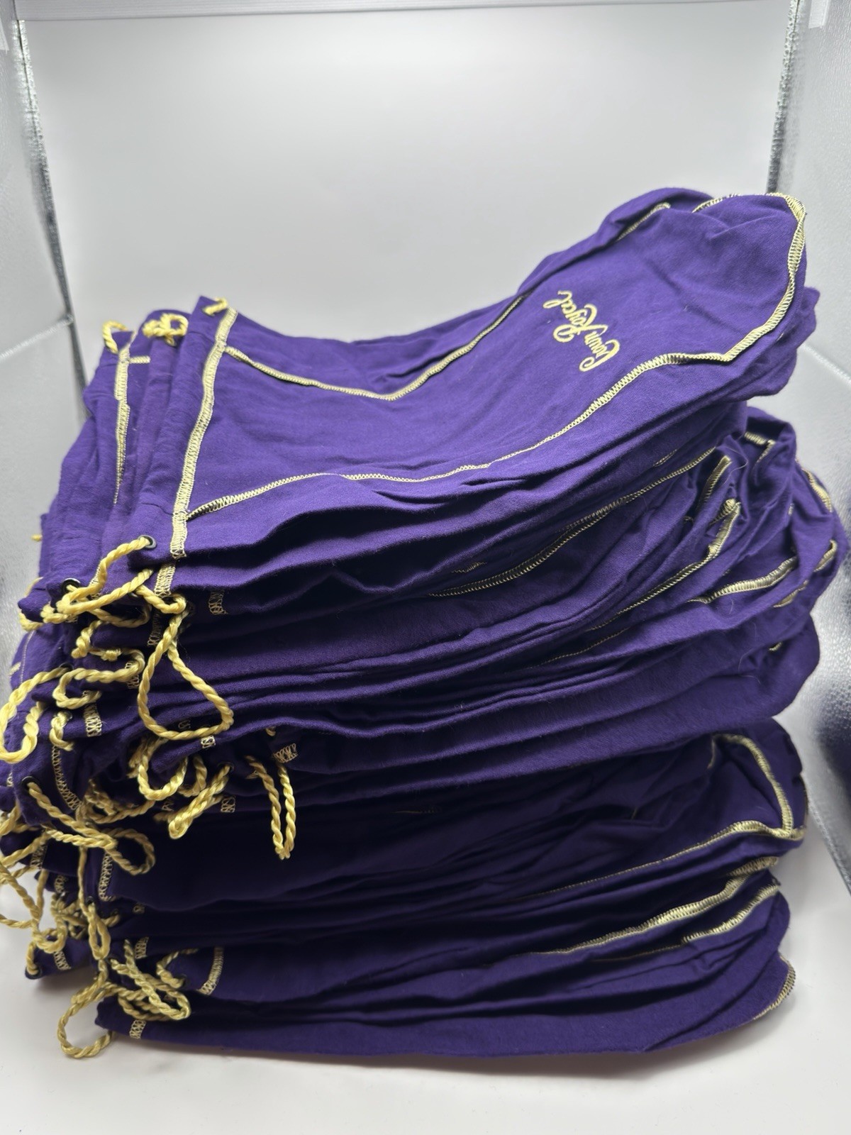 LOT OF 70 Crown Royal Drawstring Bags 13” Purple Collector Sack AUTHENTIC