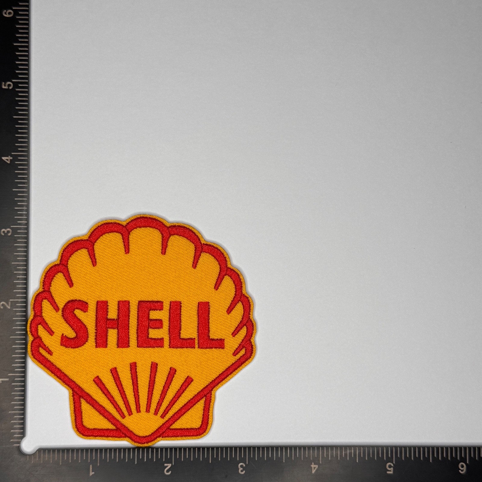 Shell Gasoline Vintage Iron /Sew On Embroidered Patch