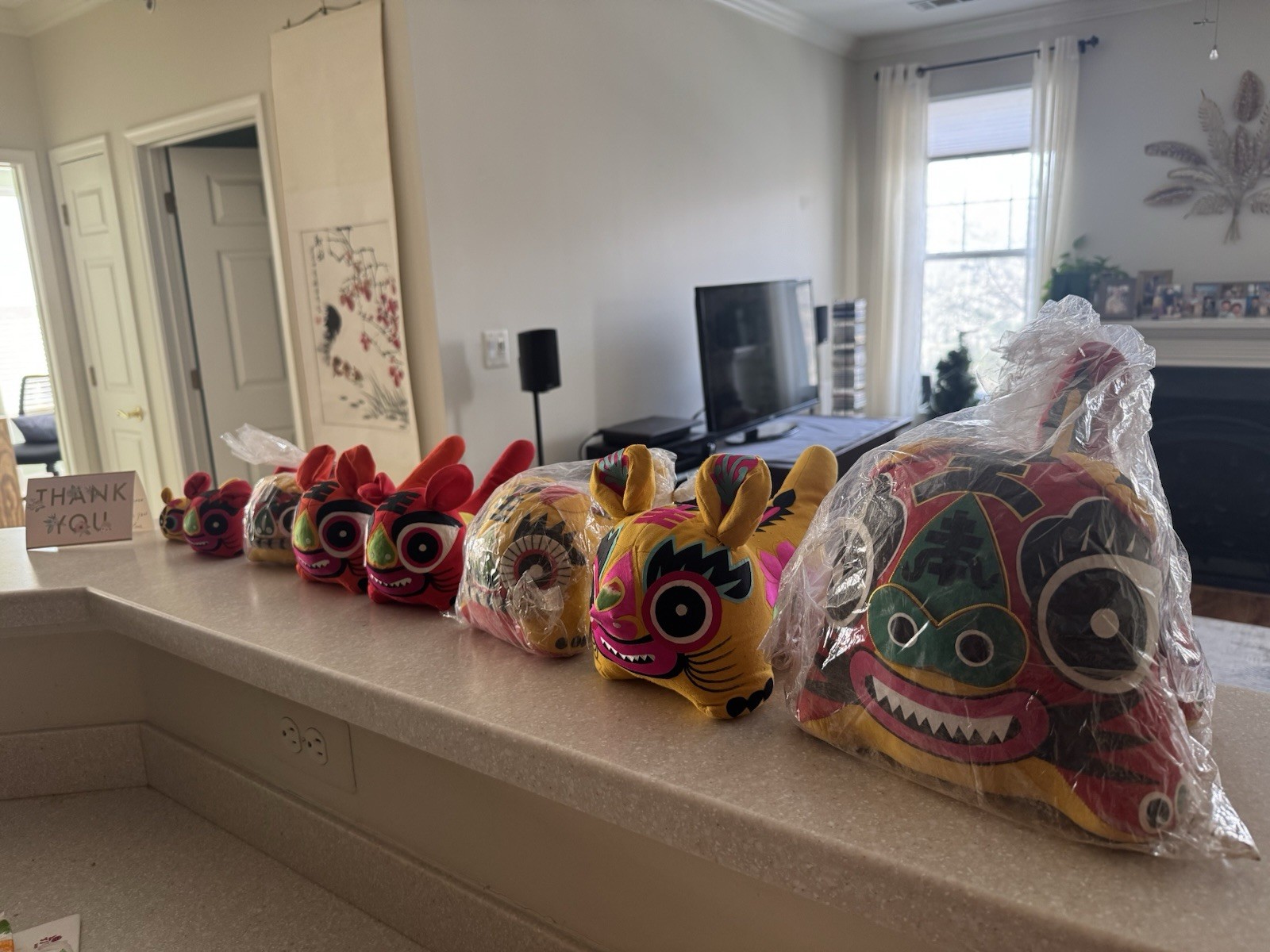Traditional Handmade Cloth Tiger folk art symbolizing strength and good fortune