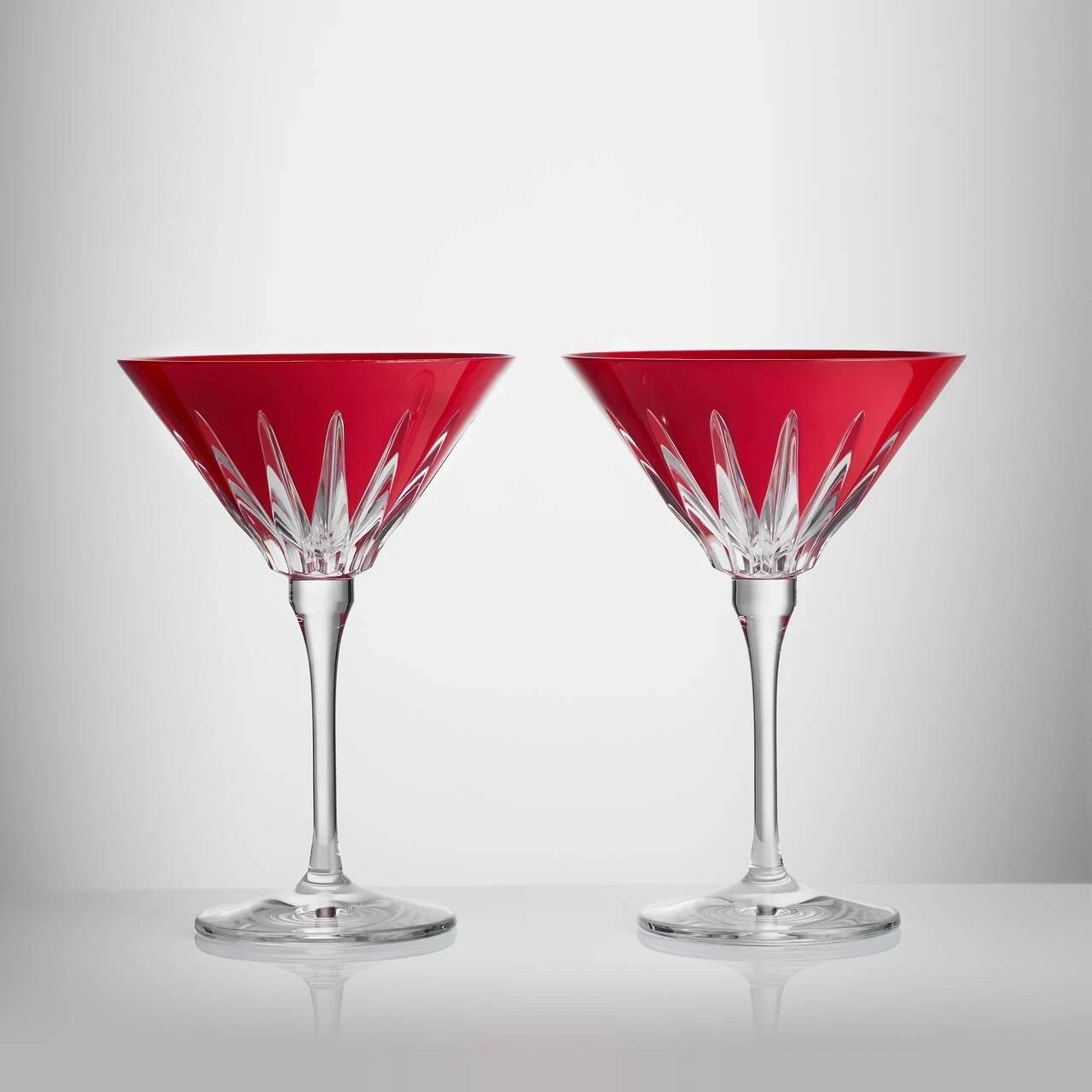 Waterford 2026 New Year Firework Martini Glasses, Set of 2,Red Crystal-RRP: $669