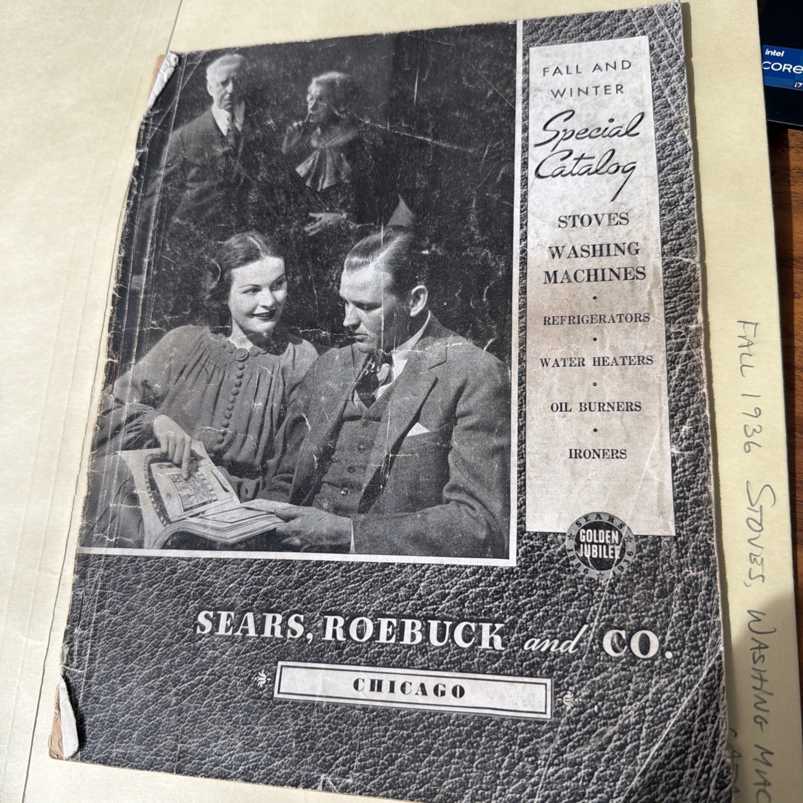 Vintage 1936 Sears Roebuck Golden Jubilee Special Catalog Stoves Appliances