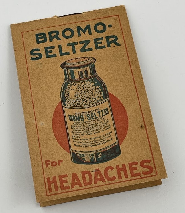 Vintage Bromo Seltzer Advertising Randall's Pharmacy Store Grand Rapids Michigan