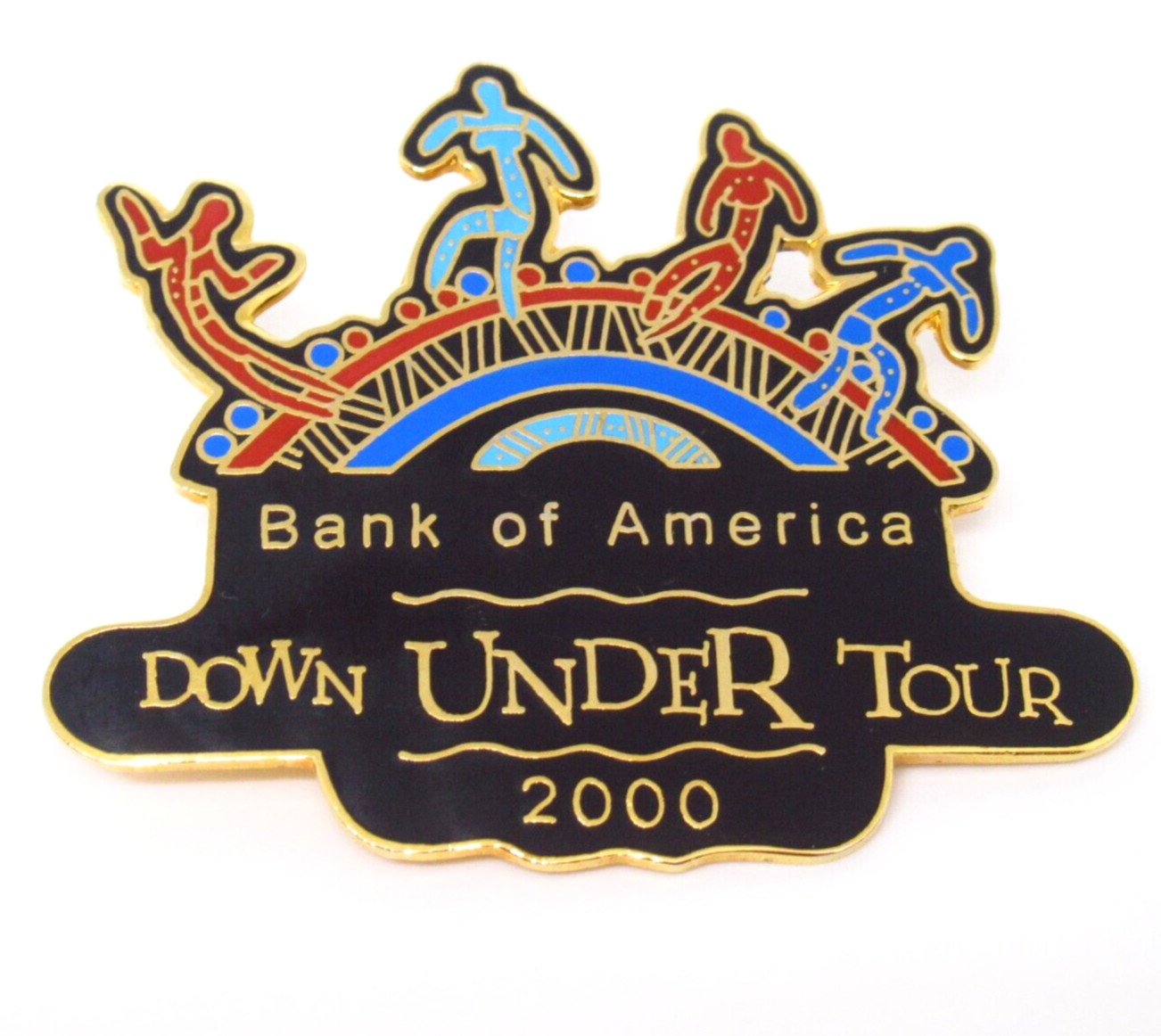Bank of America Down Under Tour 2000 Pin Australia Enamel Travel Collectible