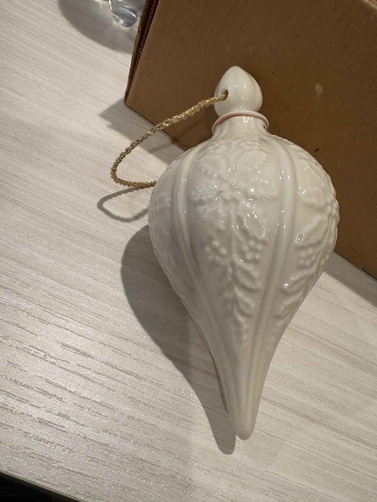 Lennox Christmas Ornament - 6 Inches Tall - 1983 Ivory Porcelain