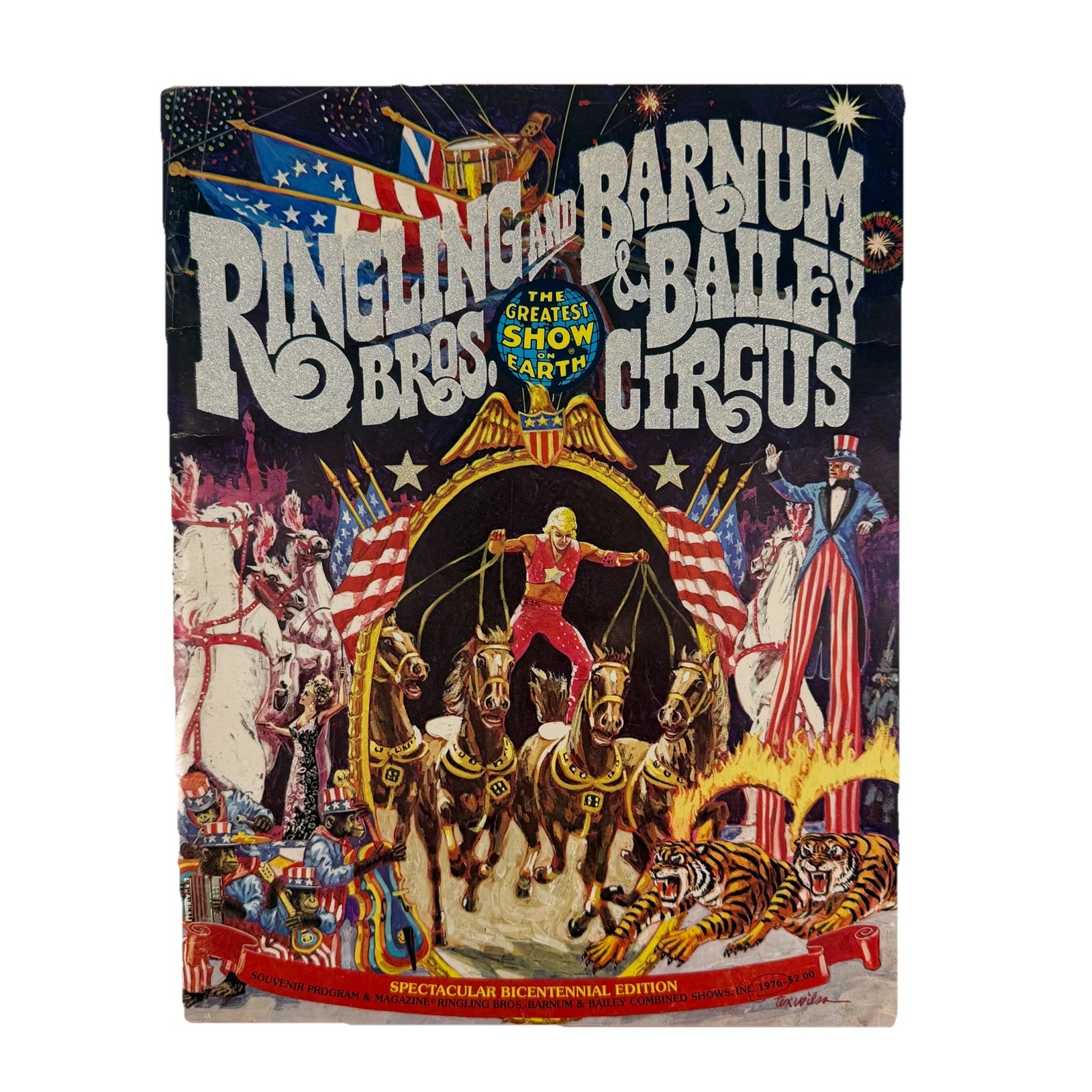 VTG 1976 Ringling Bros and Barnum & Bailey Circus Bicentennial Edition Program VTG 1976 Ringling Bros and Barnum & Bailey Circus Bicentennial Edition Program