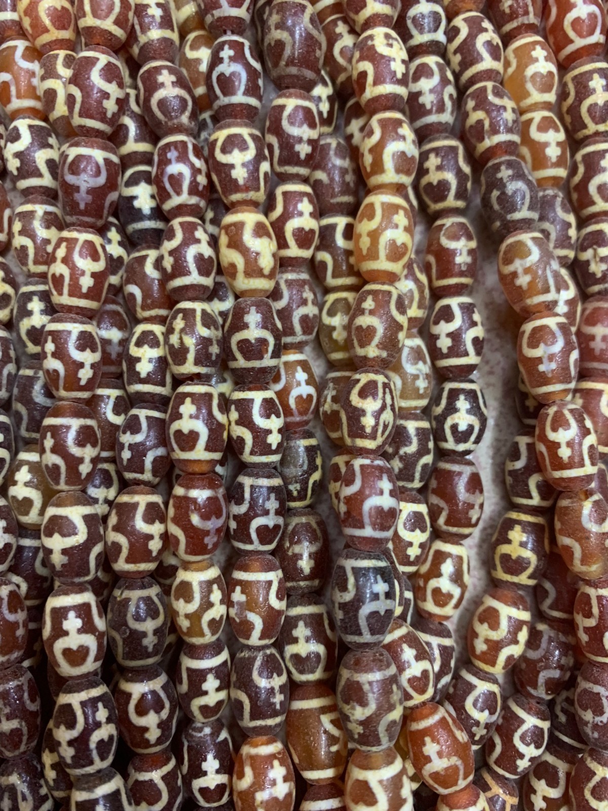 280 Pcs Rare Tibetan Old Natural Agate Dzi *4Aquarius* Beads 