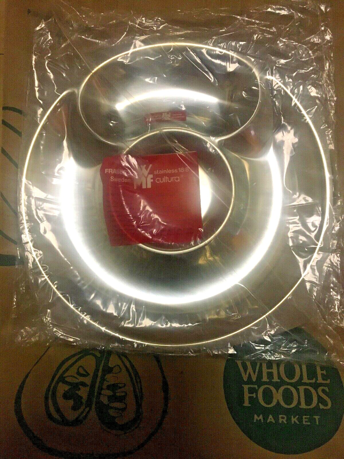 1 vintage Fraser\'s WMF Stainless Cultura Divided Dish - Brand New - 8/18 Sweden