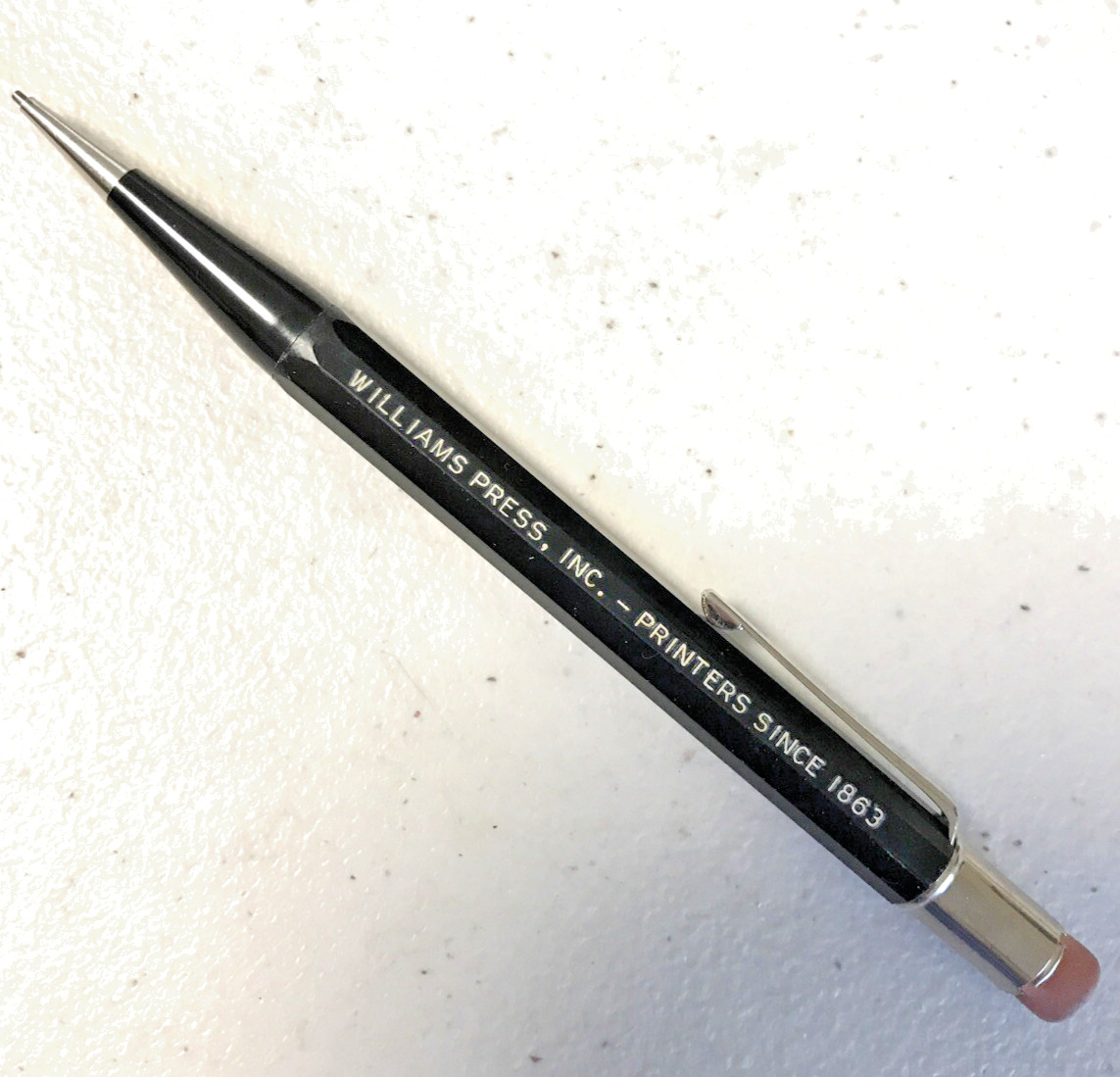 Mechanical Pencil - 1940's William's Press Autopoint Black & Chrome
