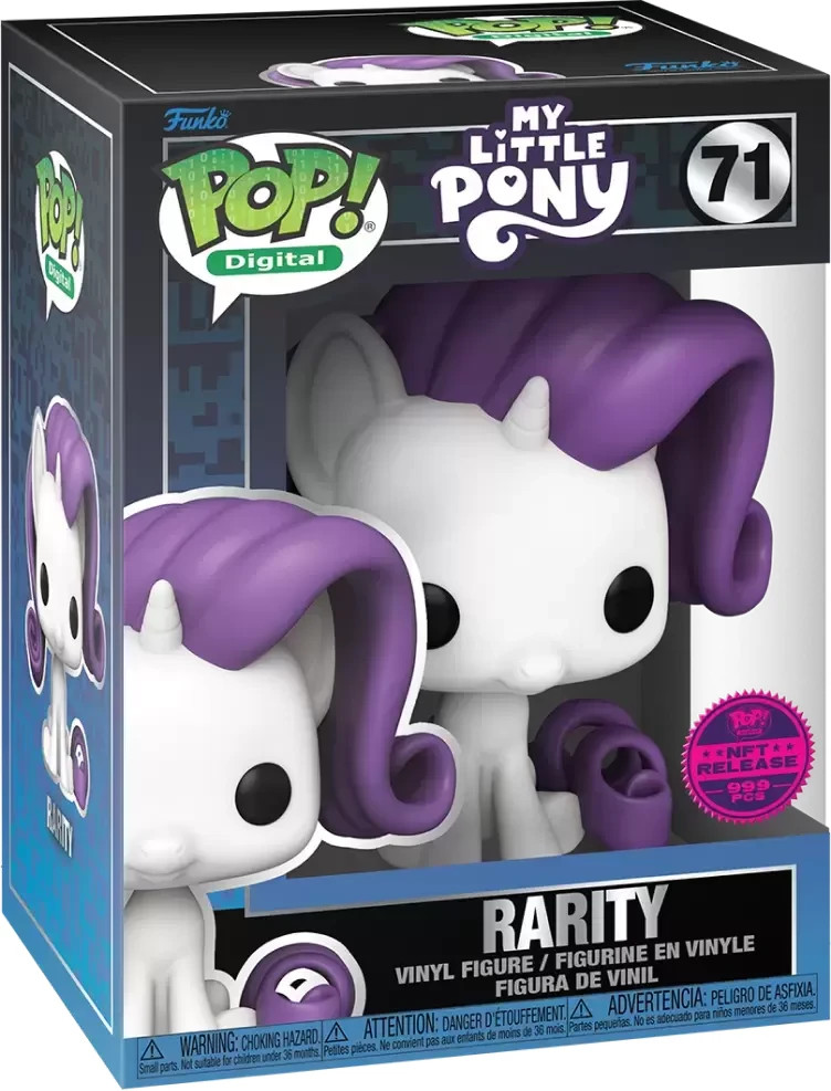 Funko POP RARITY My Little Pony Rarity MLP Digital Release #71 Grail LE /999 . Funko POP RARITY My Little Pony Rarity MLP Digital Release #71 Grail LE /999 .
