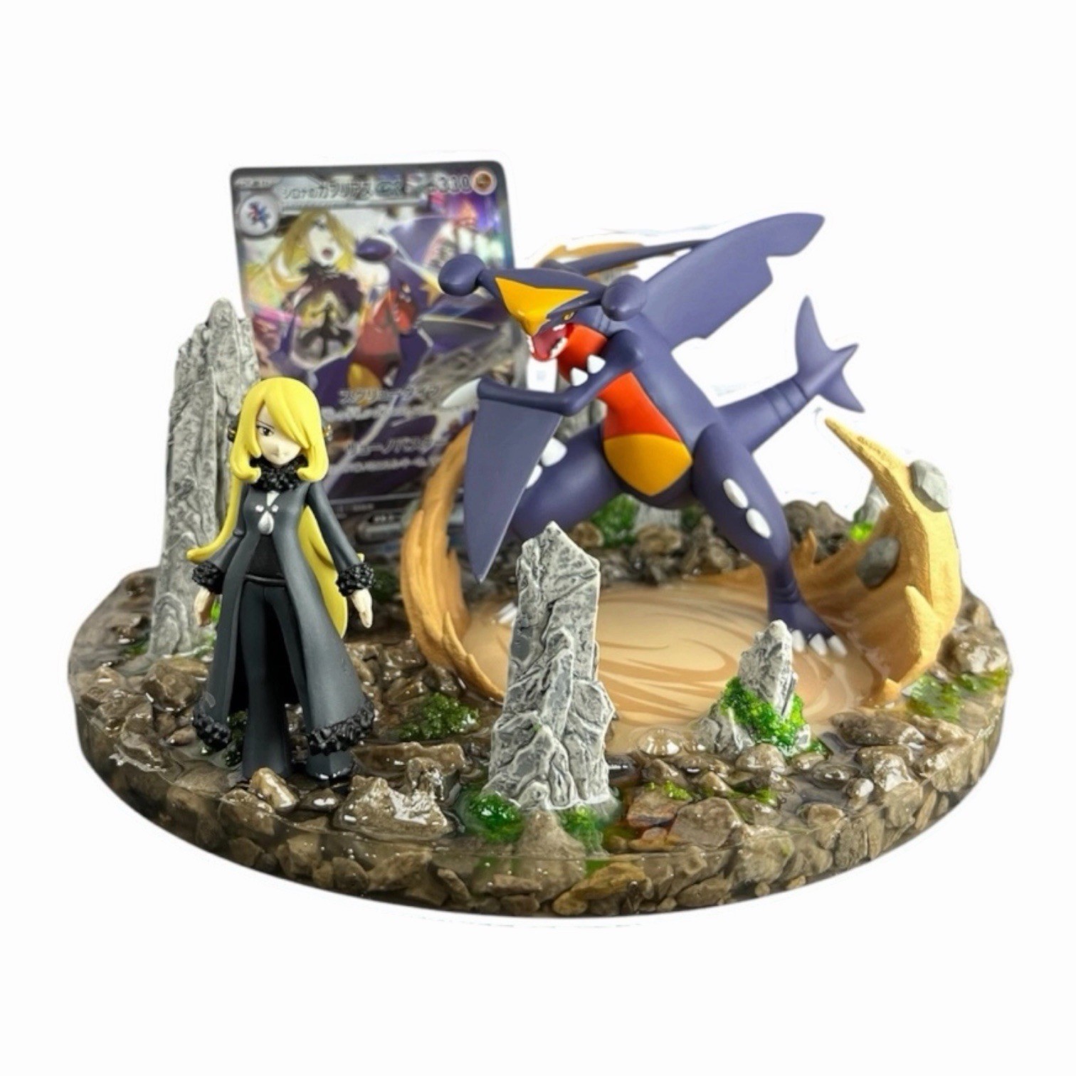 Cynthia Garchomp ex TCG Trainer Series Collector Card Holder Display Stand SV Cynthia Garchomp ex TCG Trainer Series Collector Card Holder Display Stand SV
