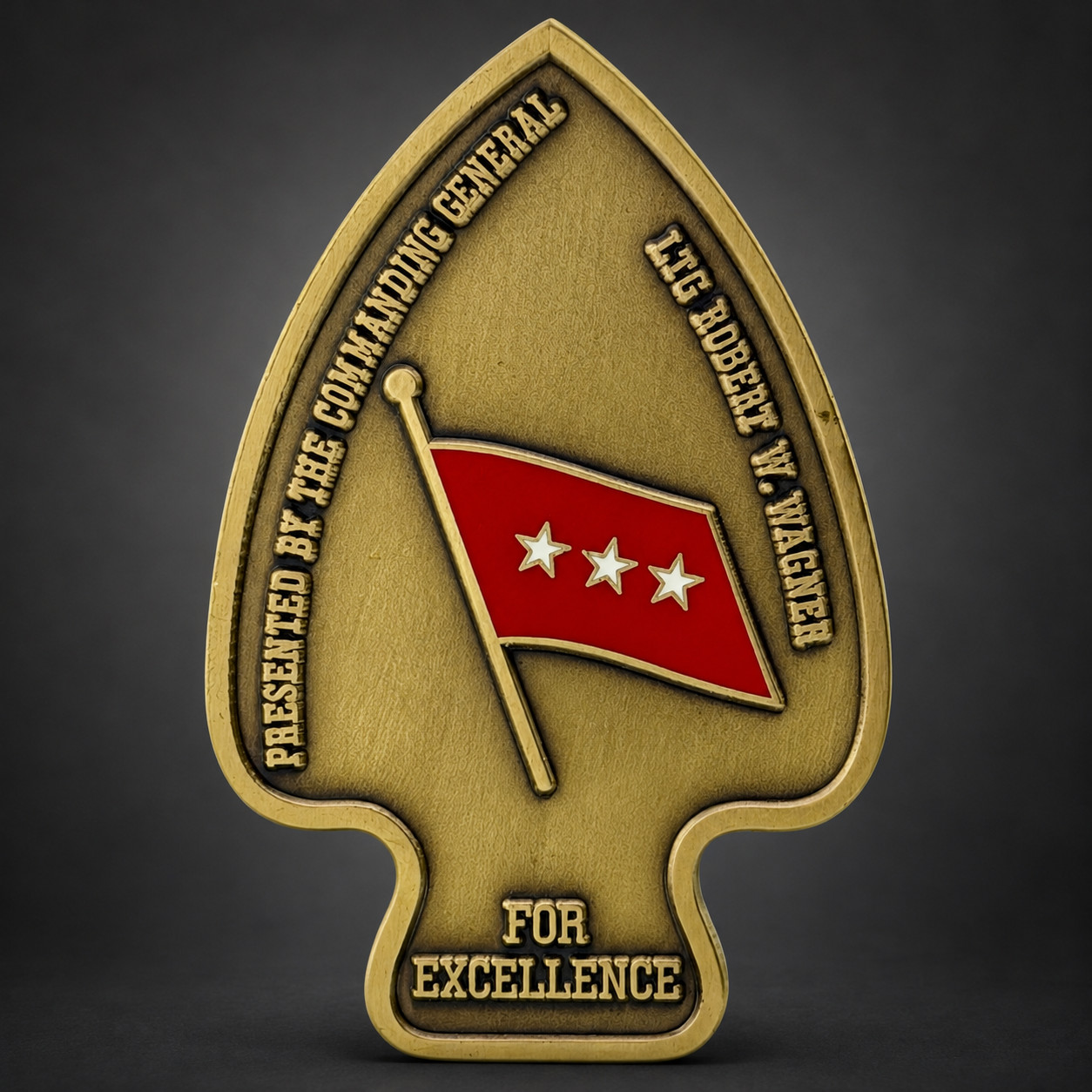 USASOC LTG Robert W Wagner Commanding General 3-Star Challenge Coin