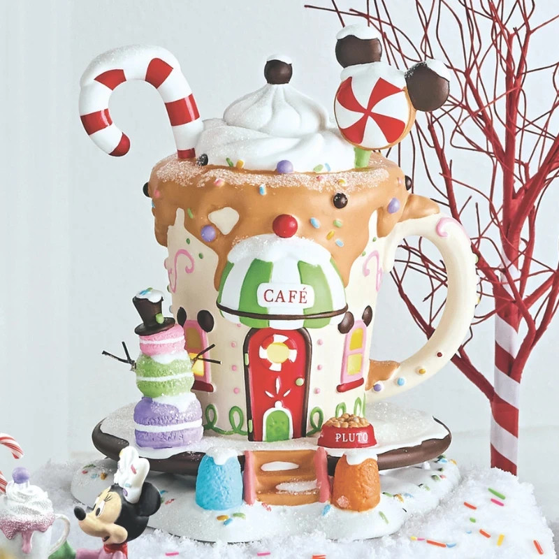 Dept 56 MICKEY\'S PEPPERMINT CAFE Disney Village 6018368 BRAND NEW 2026