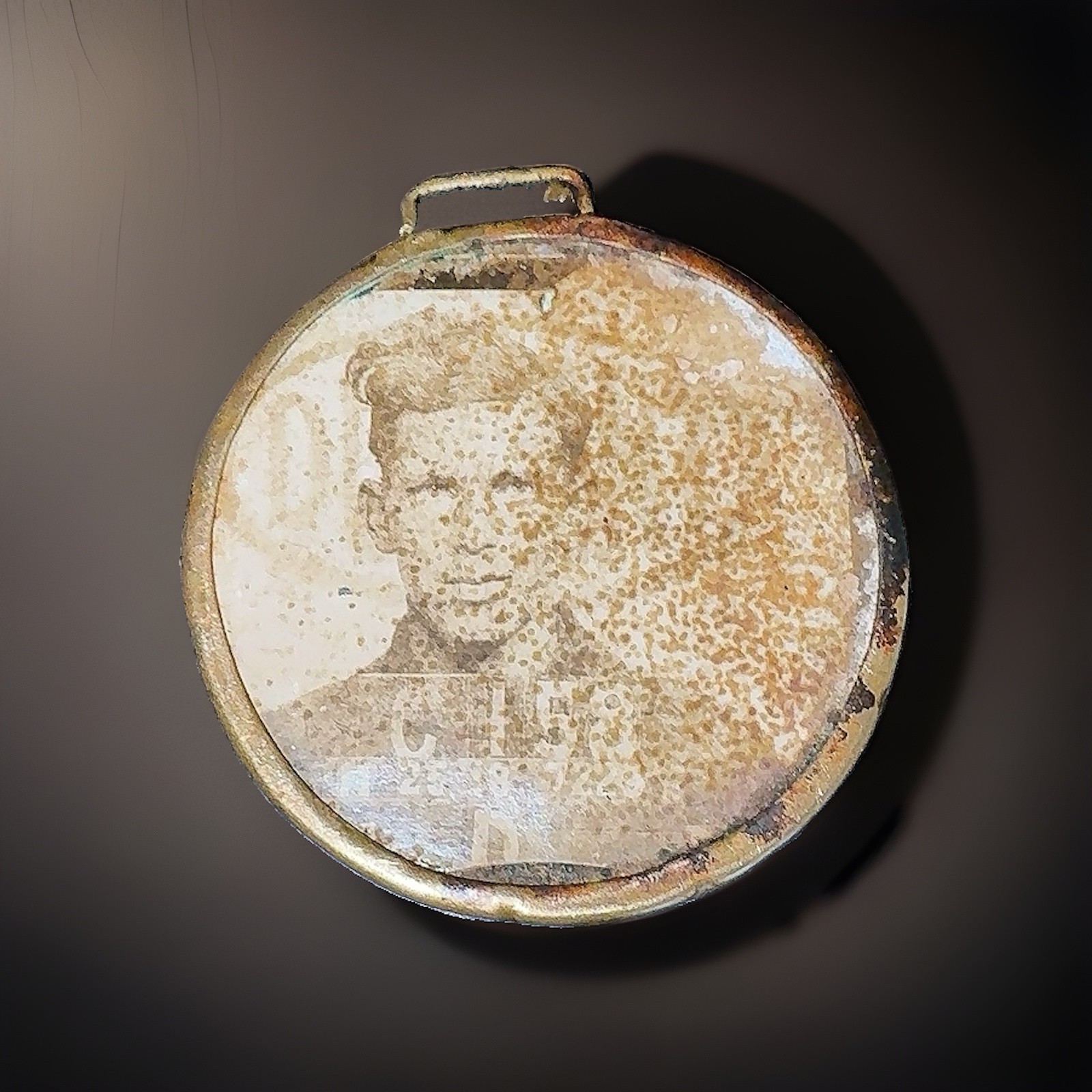 Antique WWI DuPont Engineering Co Employee Photo ID Badge Old Hickory Works TN⁠