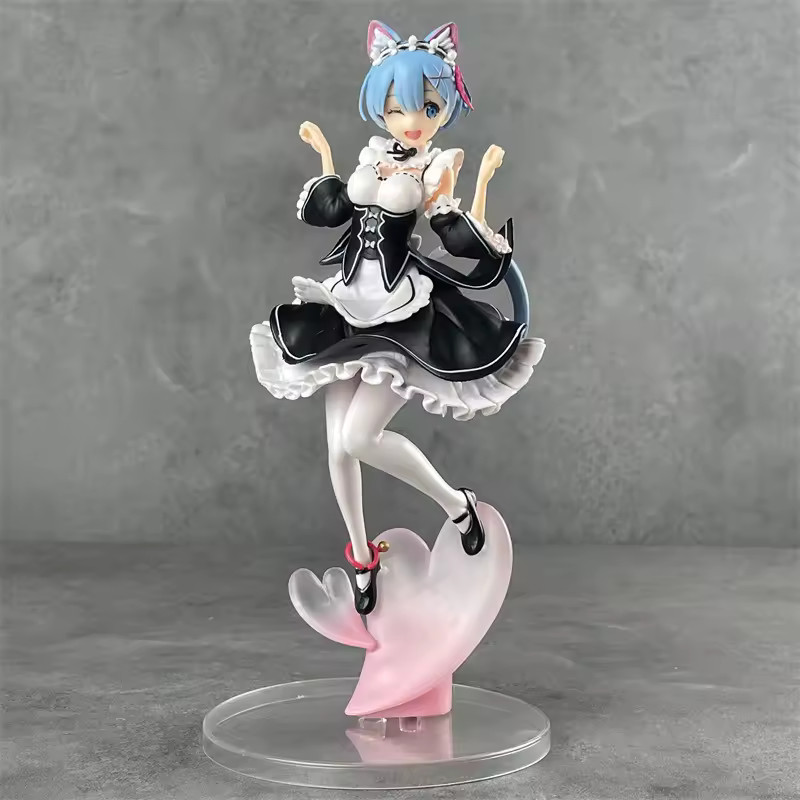 Re:Zero Rem Cat-Eared Anime Figure Set